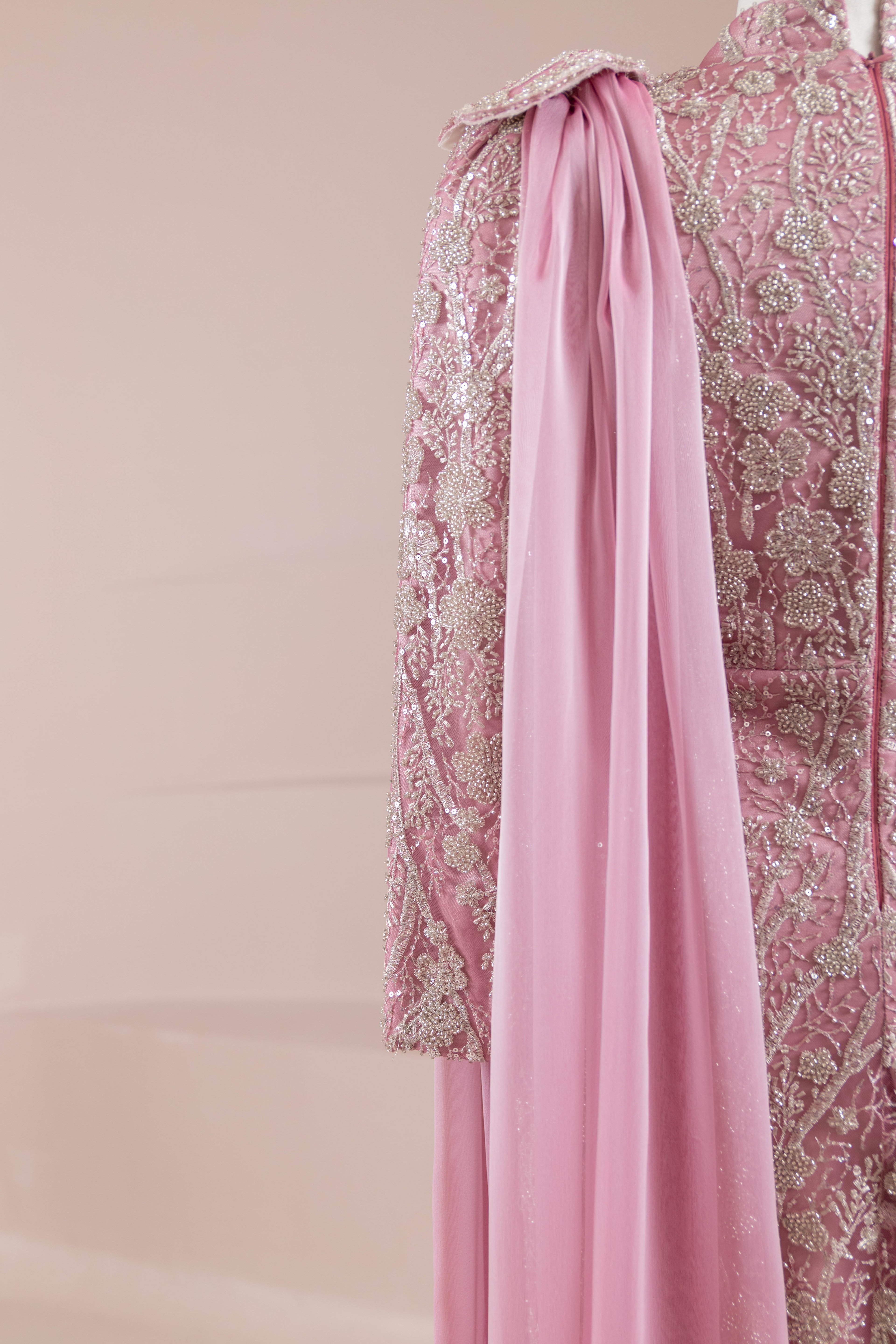 Glam Tesettür Abiye - Rose