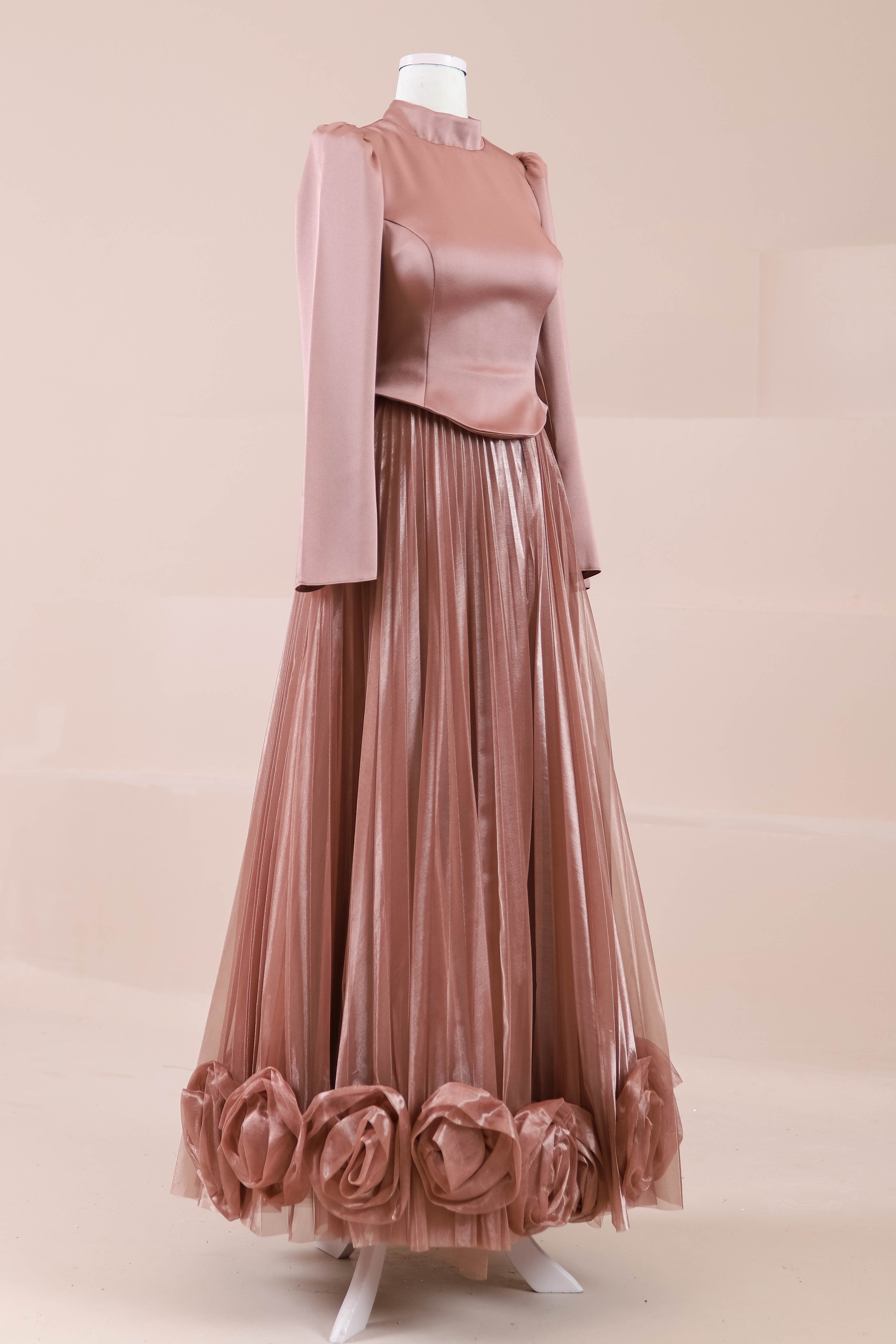 Rozya Tesettür Abiye - Rose