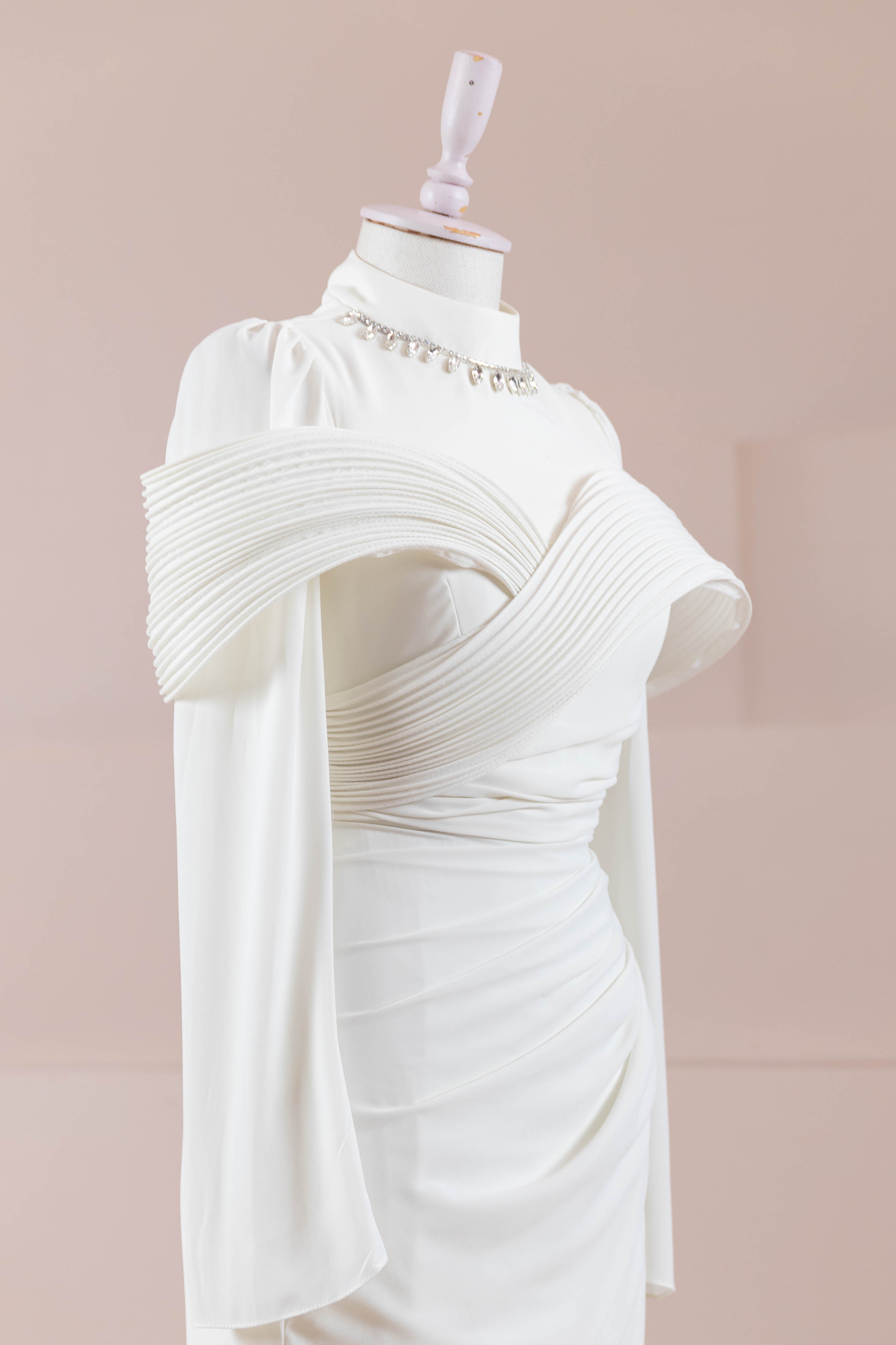Charm Tesettür Abiye - White