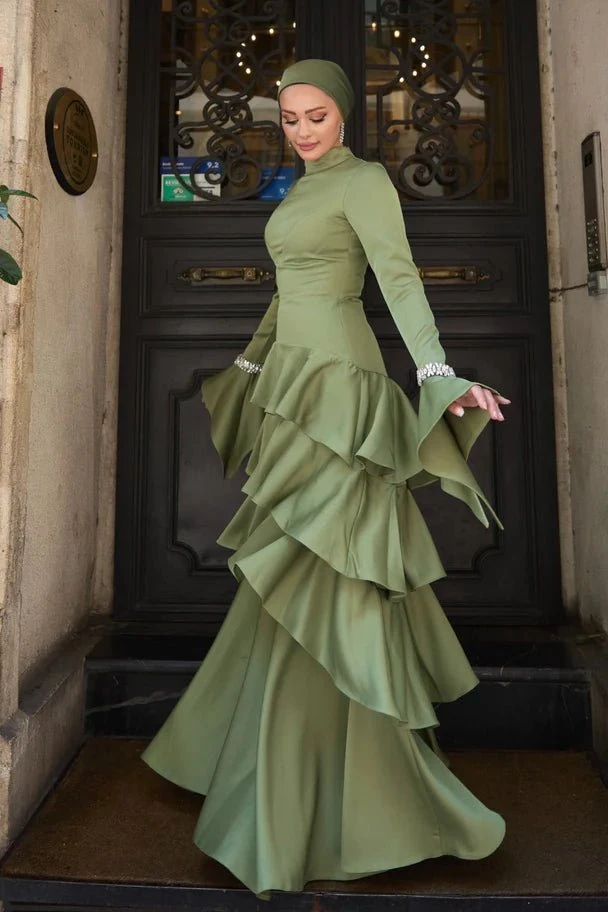 Zümra Taşlı Hijab Evening Dress