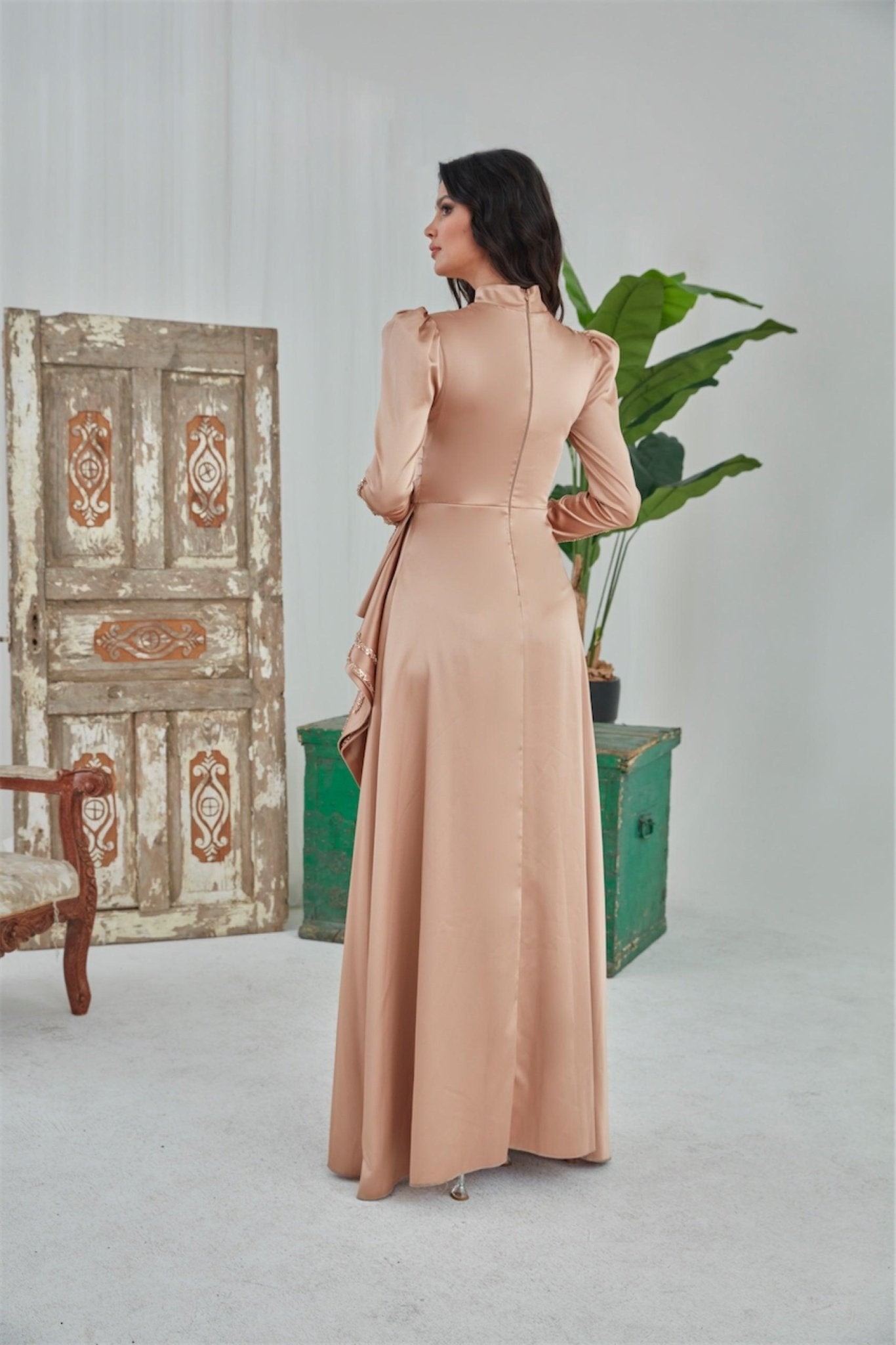 Eftelya Hijab-Abendkleid – Smaragd