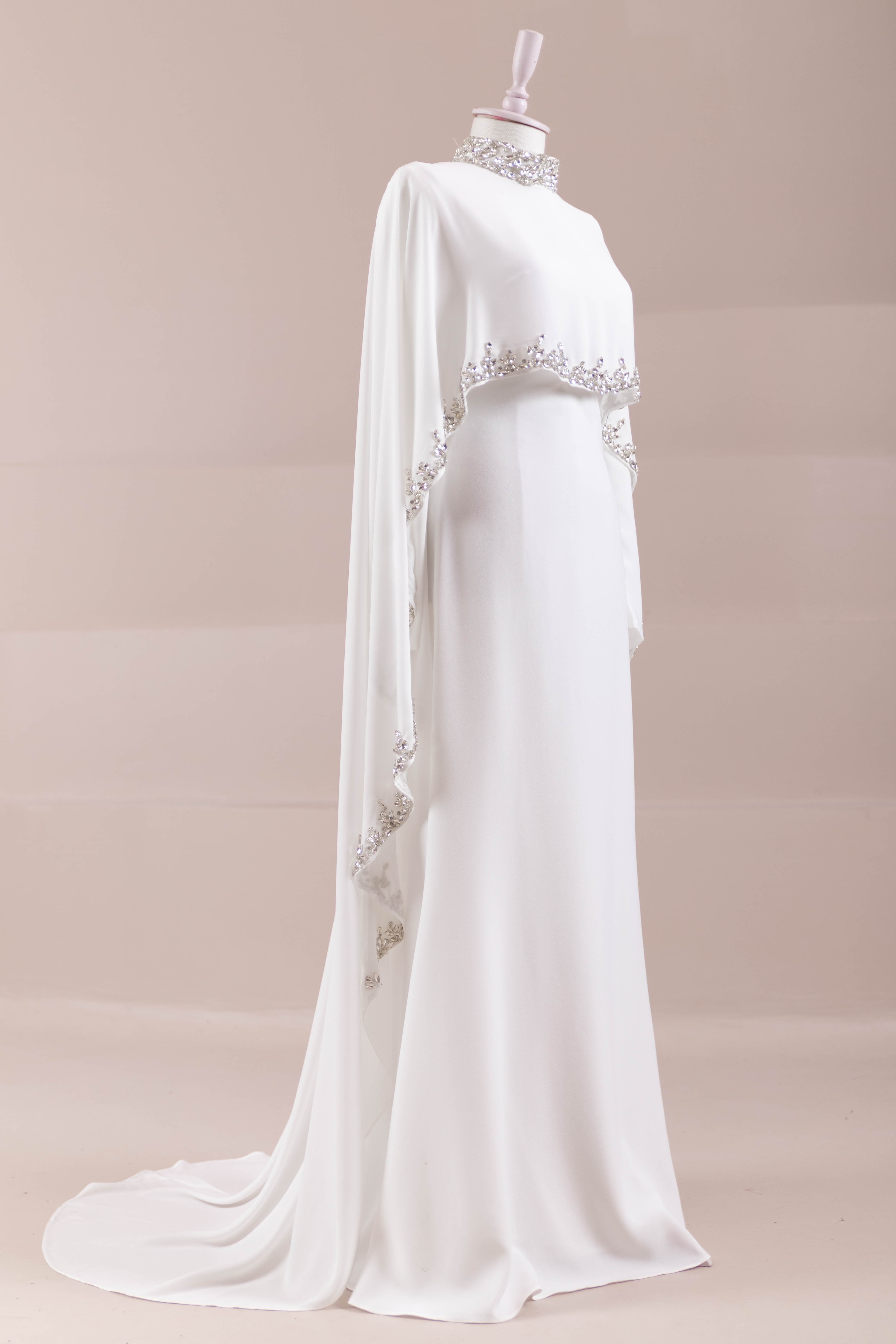 Layali Tesettür Abiye - White
