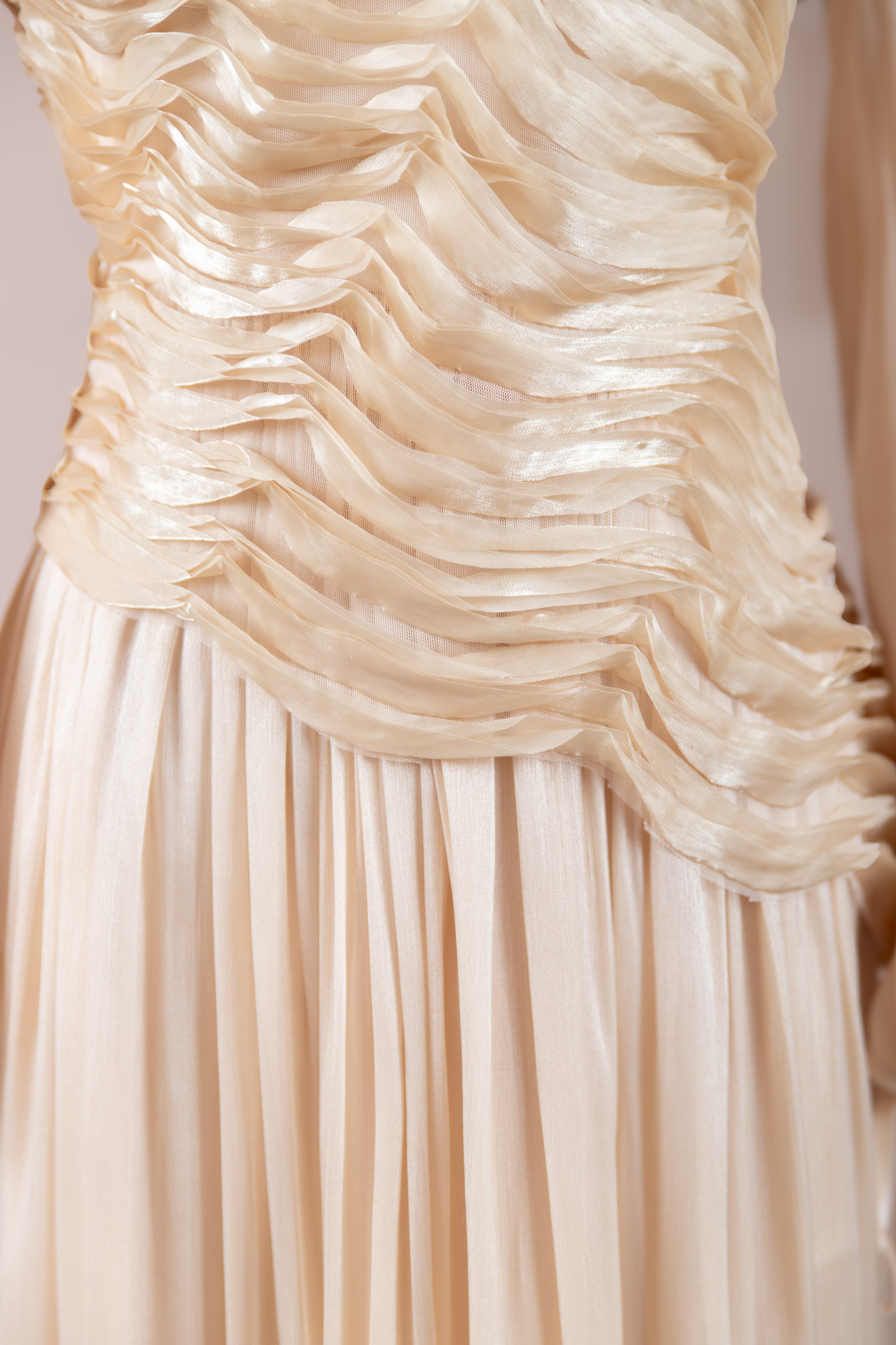 Dalia Tesettür Abiye - Ecru