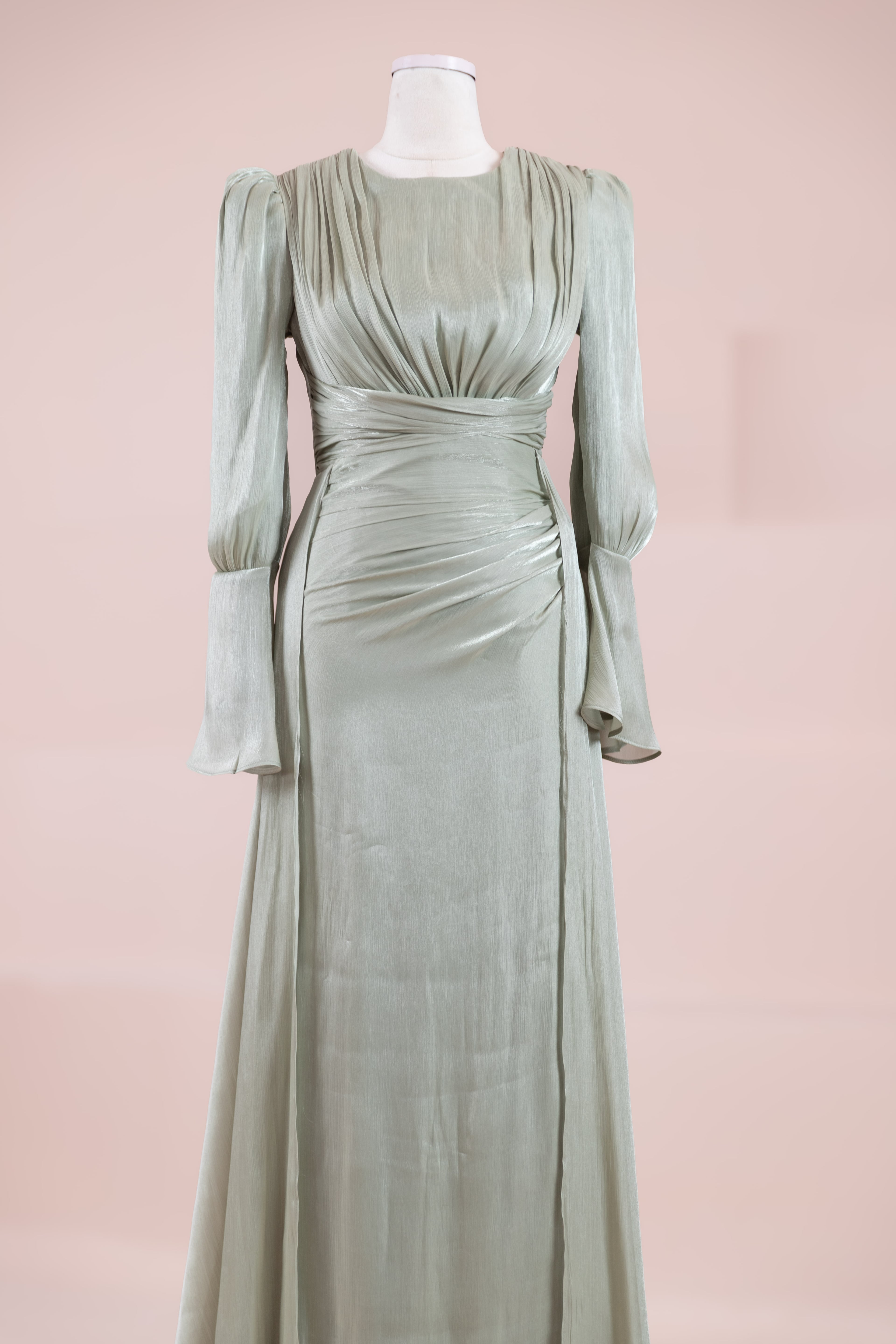 Glamour Tesettür Abiye - mint