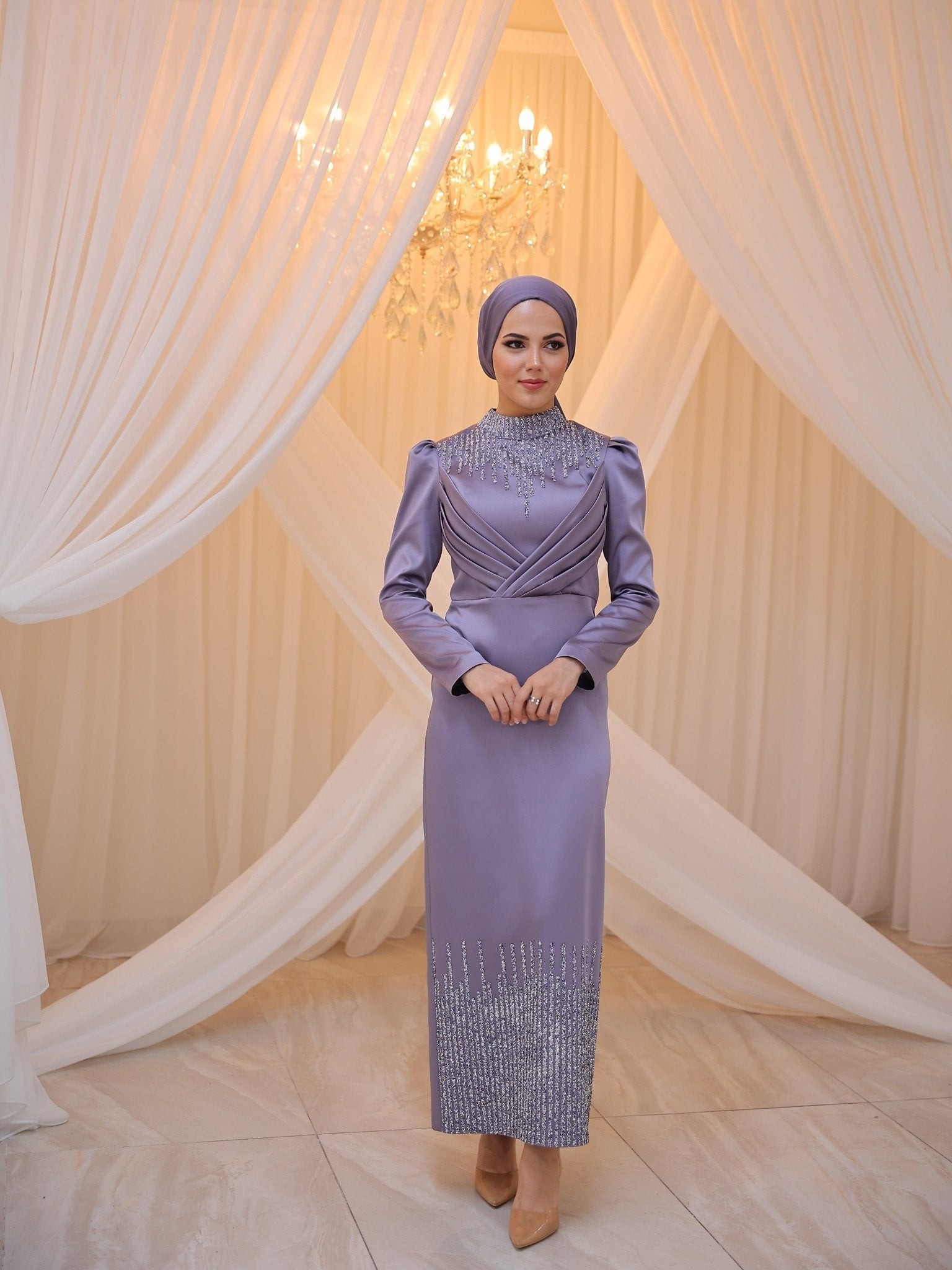 Nisa Hijab Evening Dress