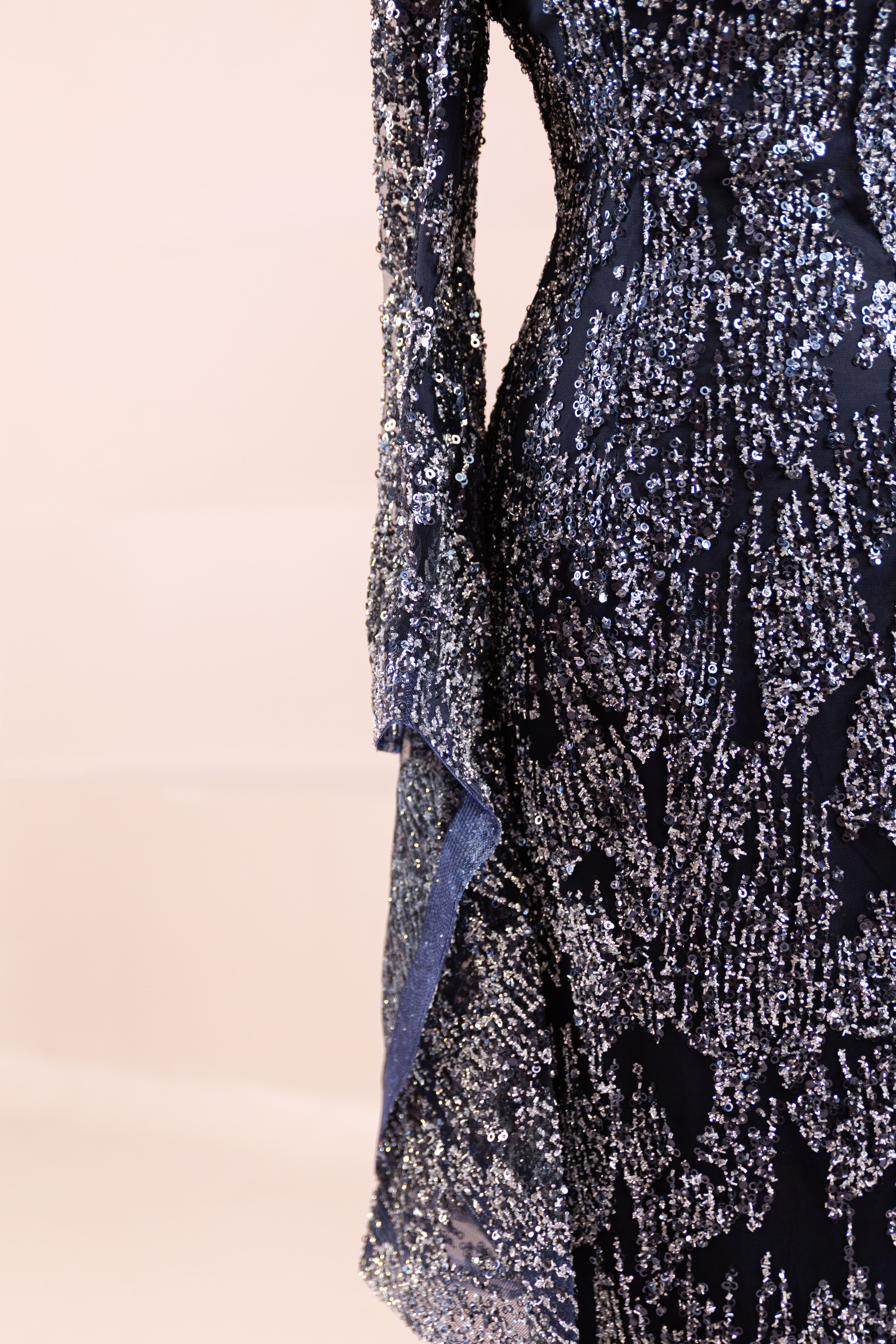 Nouria Tesettür Abiye - Navy Blue