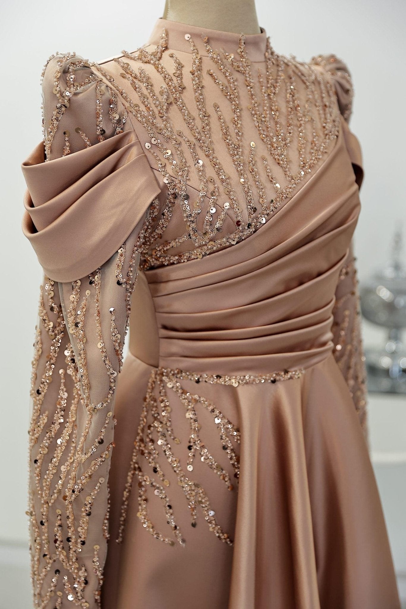 Endam Hijab Evening Dress - Rose