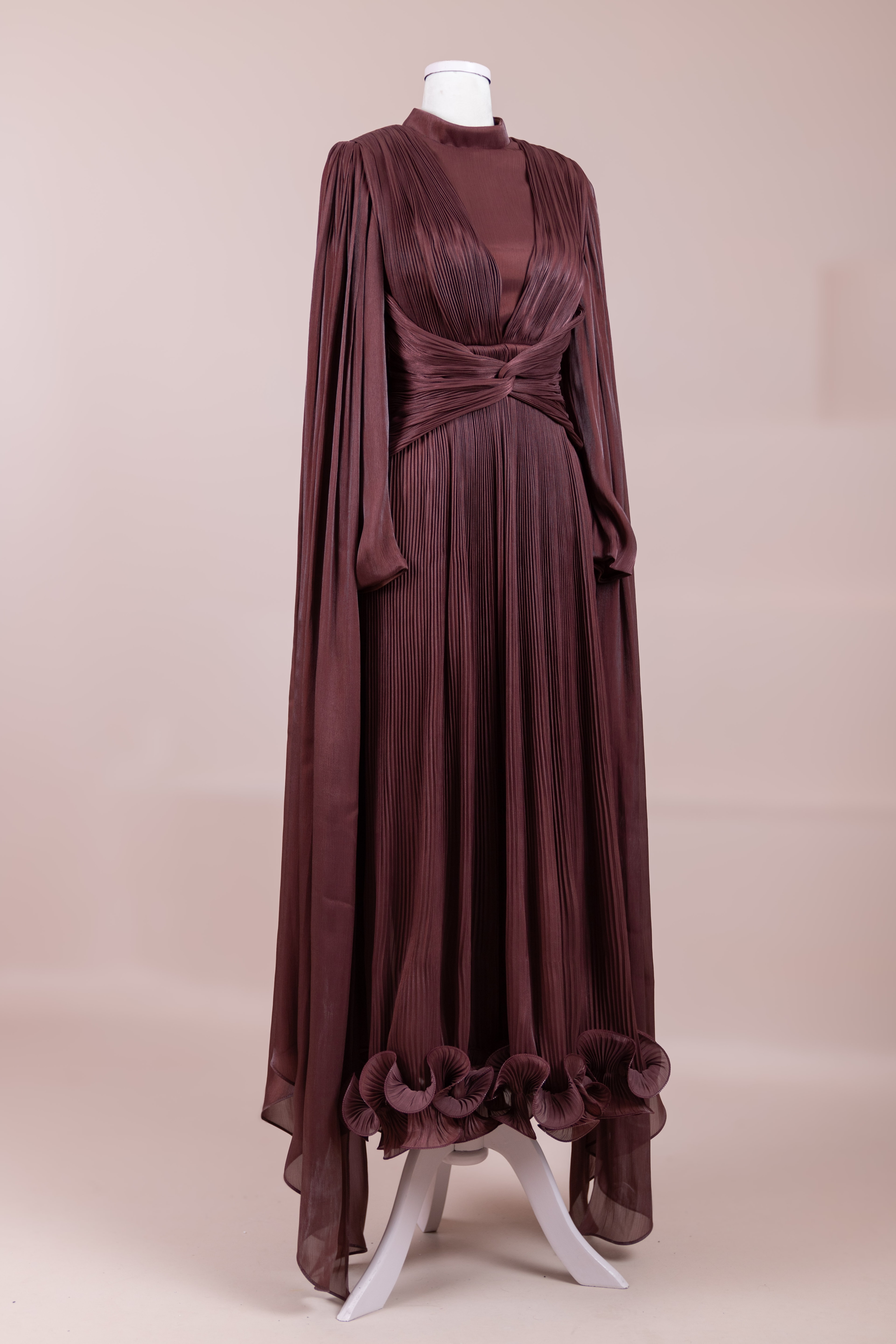 Ayrez Tesettür Abiye - bery burgundy
