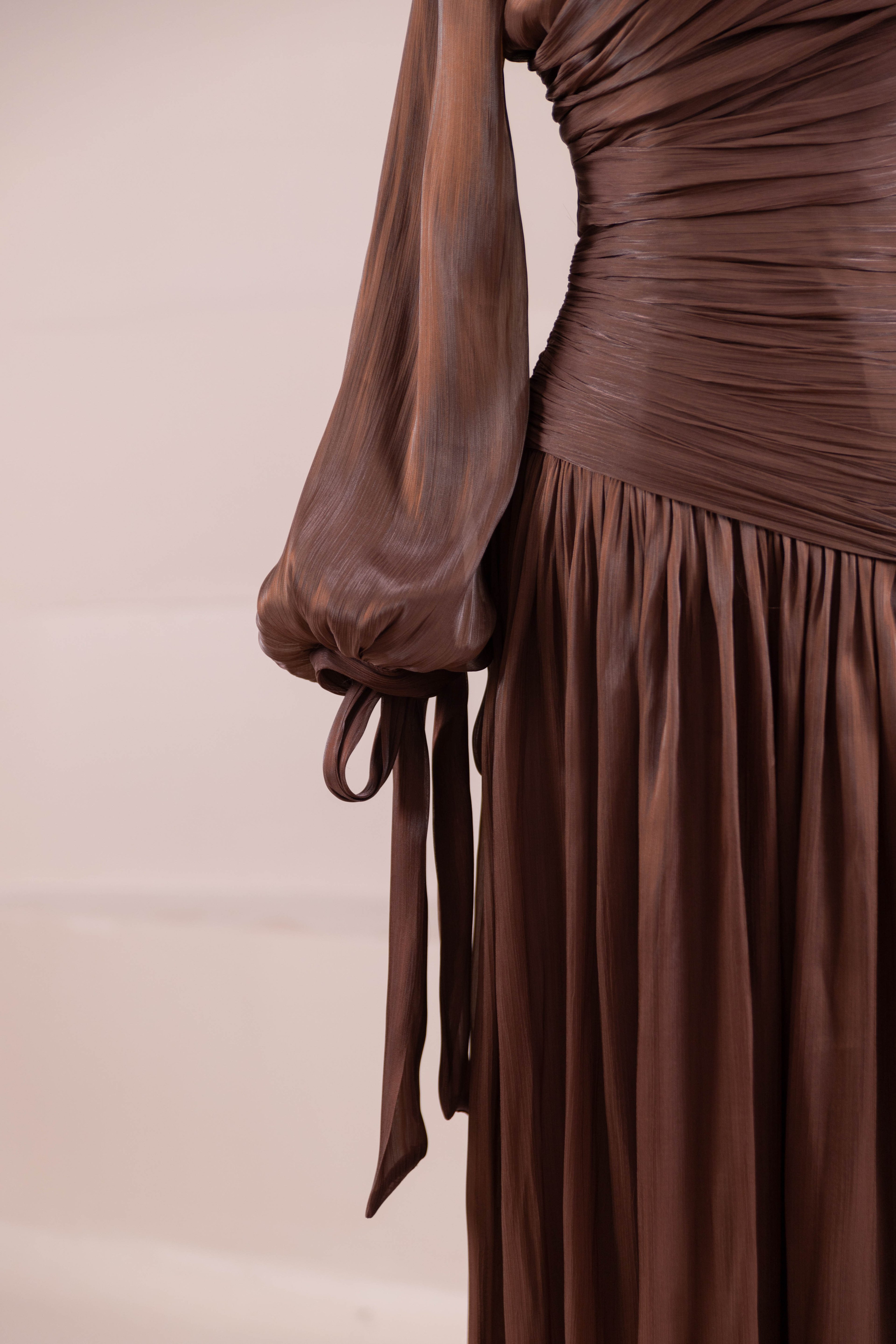 Lova Tesettür Abiye - berry brown