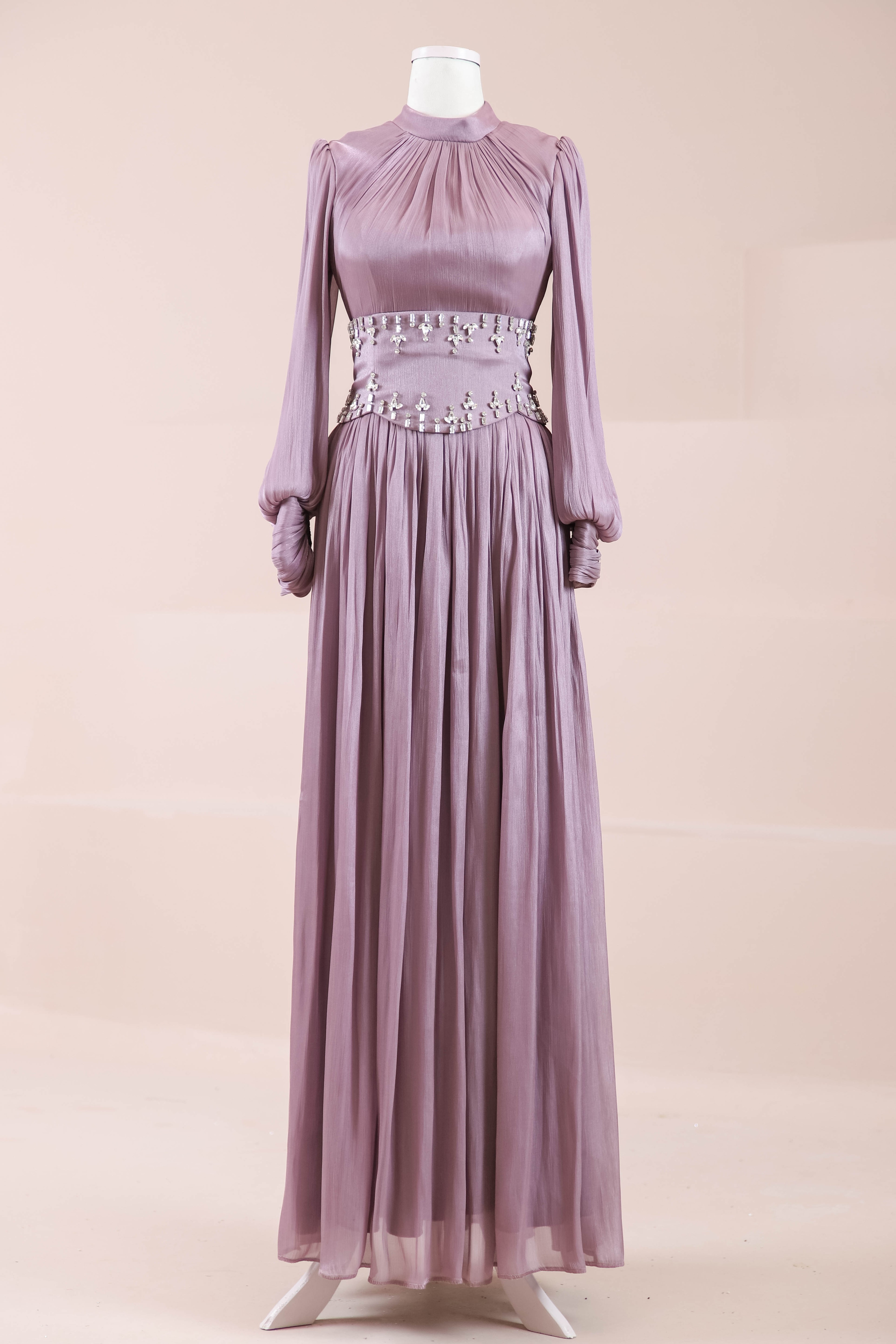 Belora Tesettür Abiye - Purple