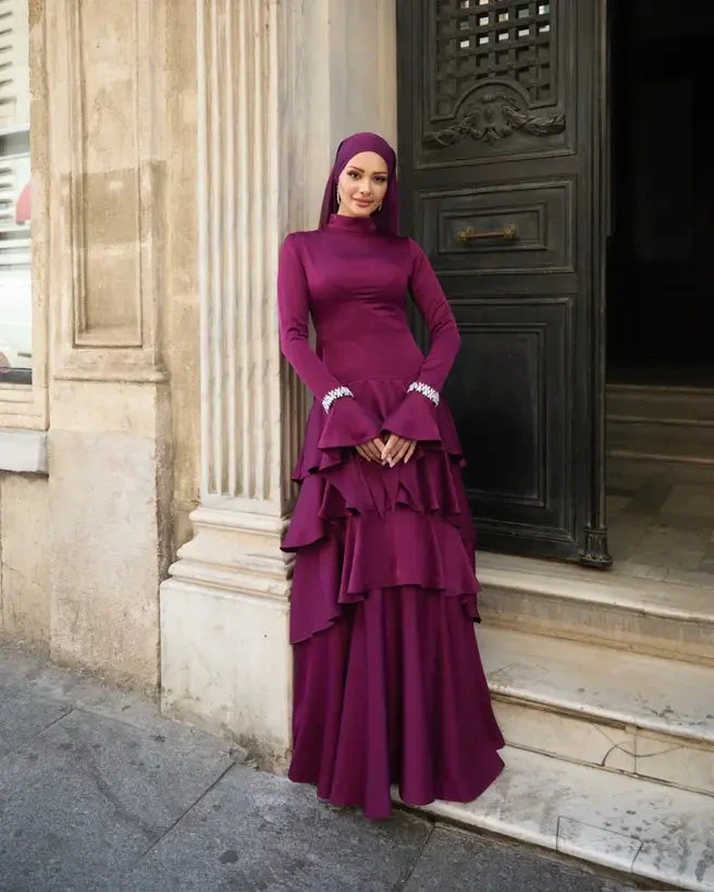 Zümra Taşlı Hijab Evening Dress