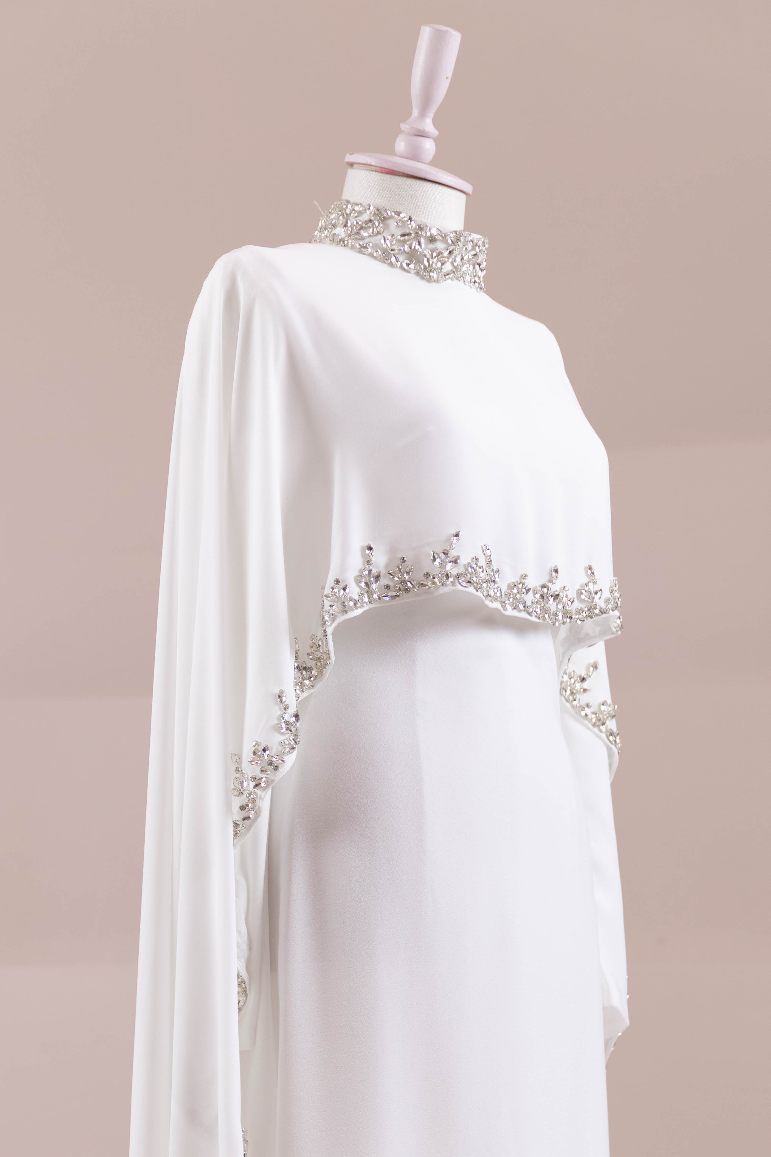 Layali Tesettür Abiye - White