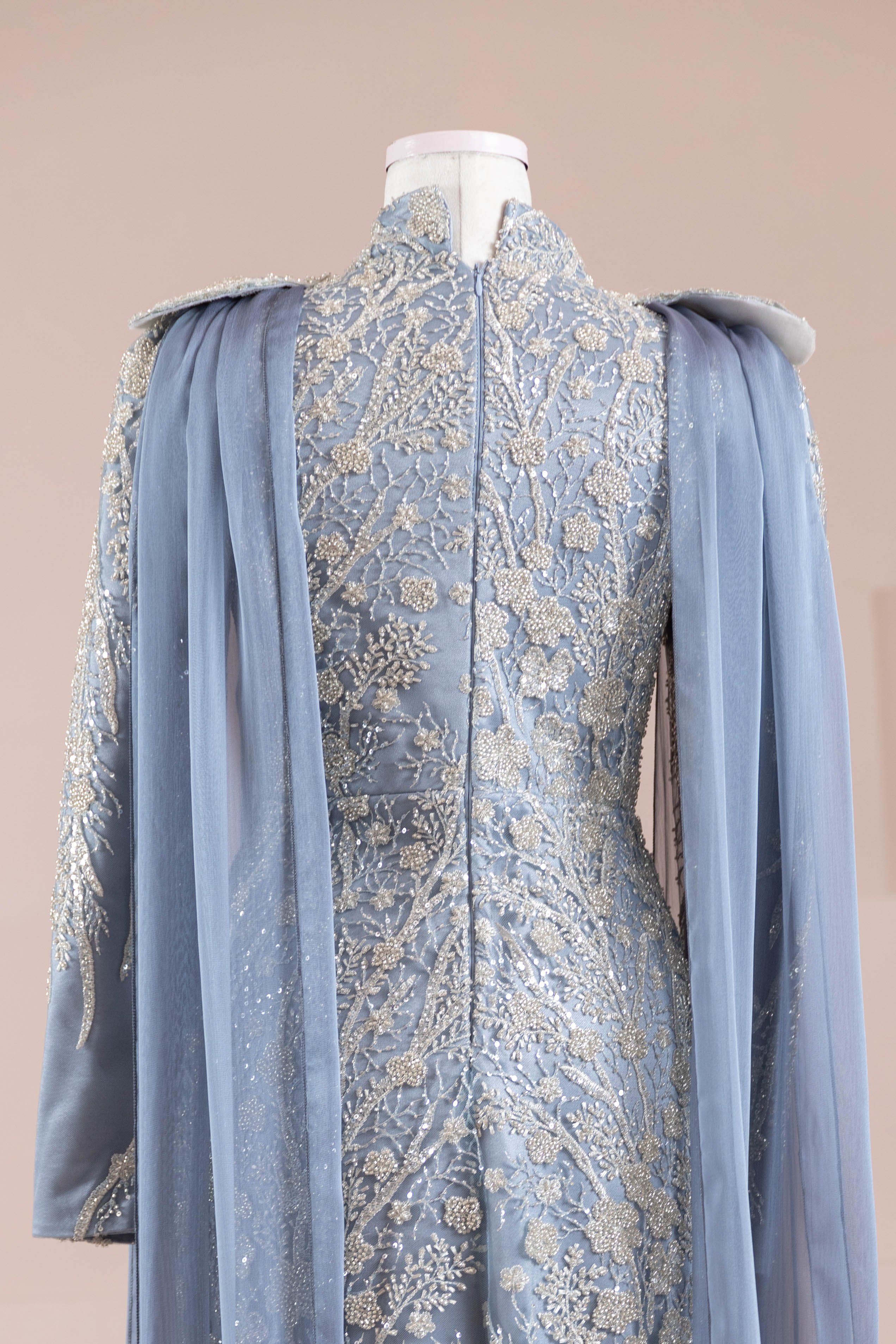 Glam Tesettür Abiye - Blue