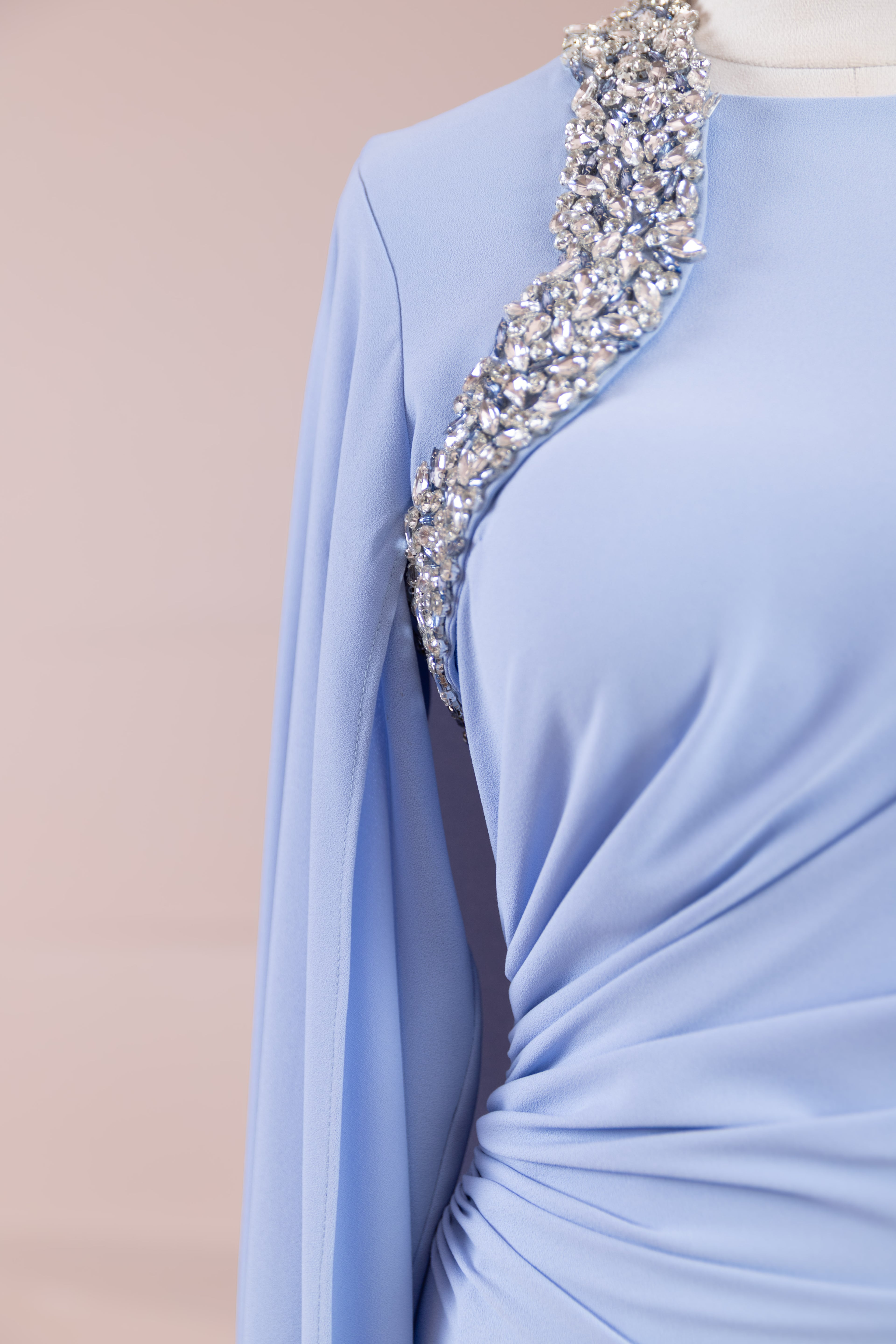 Asera Tesettür Abiye - Baby Blue