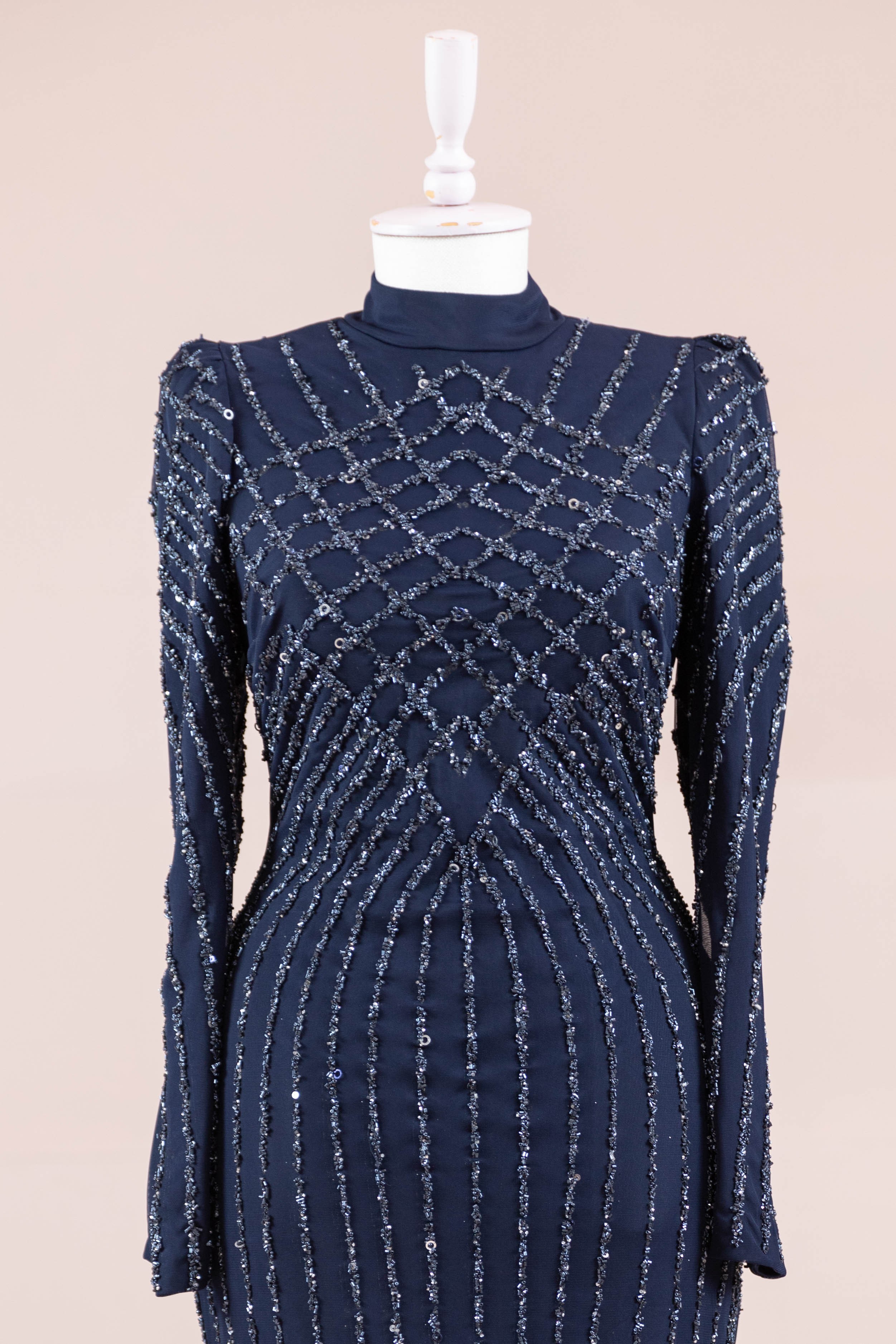 Niva Tesettür Abiye - Navy Blue