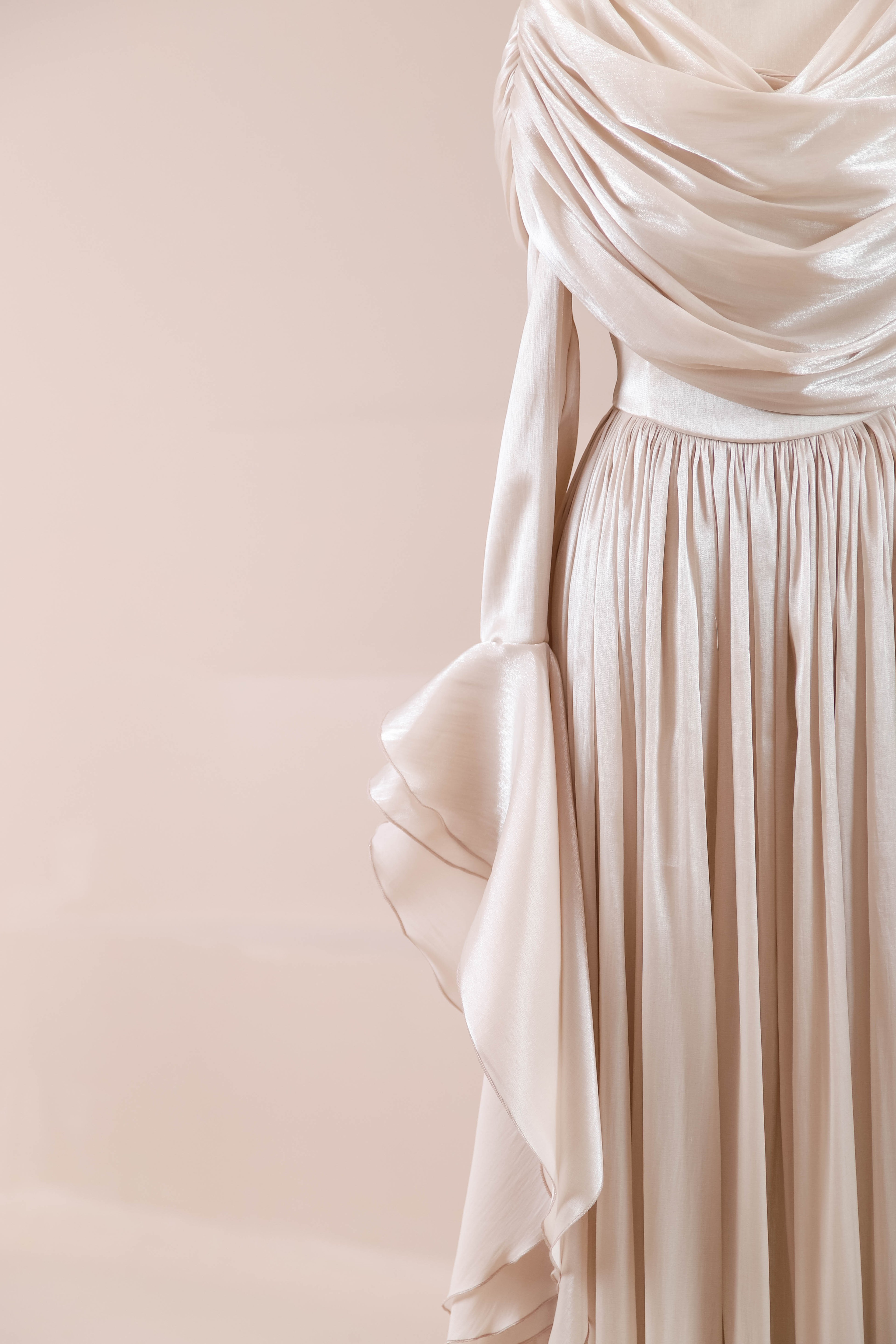 Arvia Tesettür Abiye - Nude