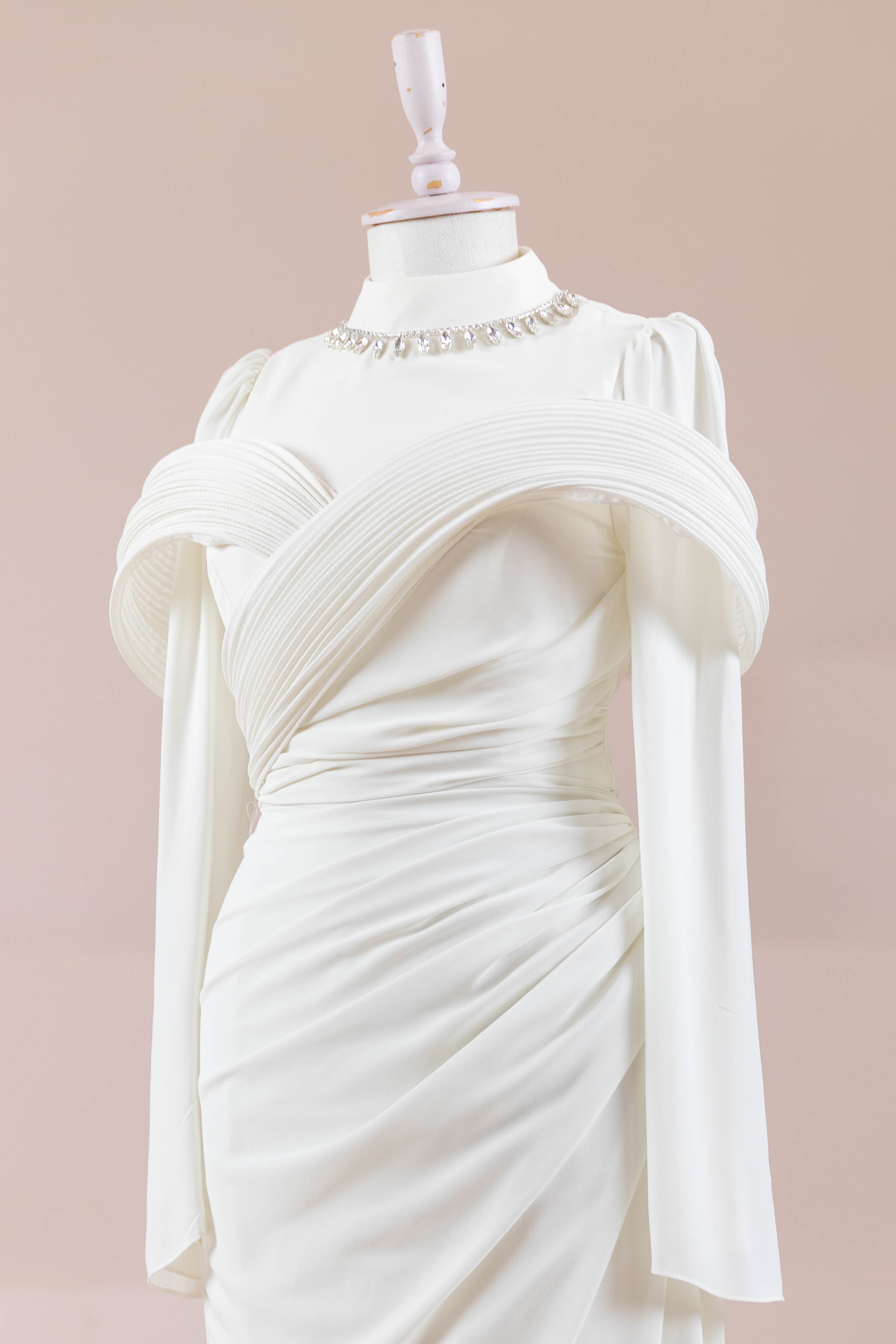 Charm Tesettür Abiye - White