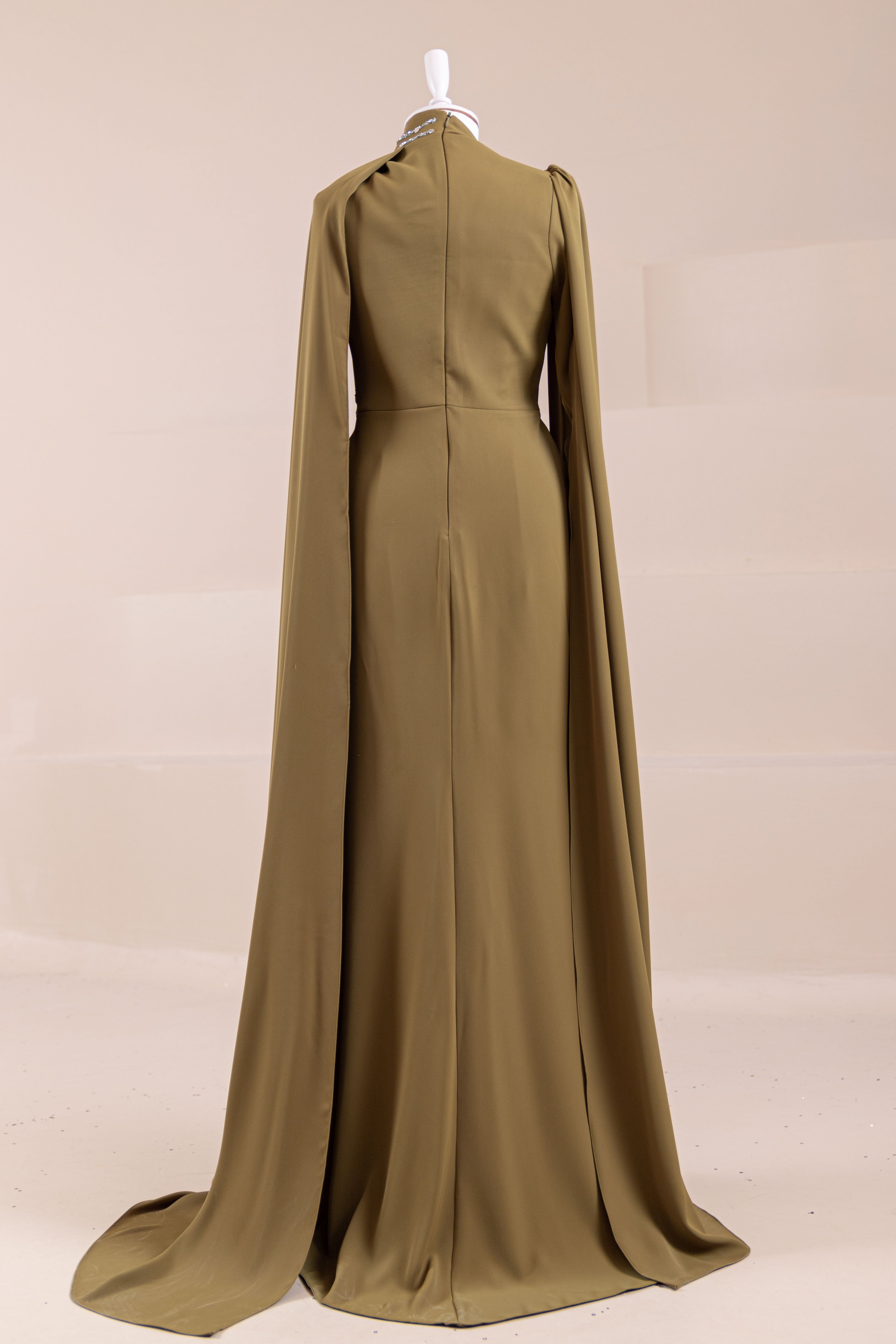 Nalesa Tesettür Abiye - Olive