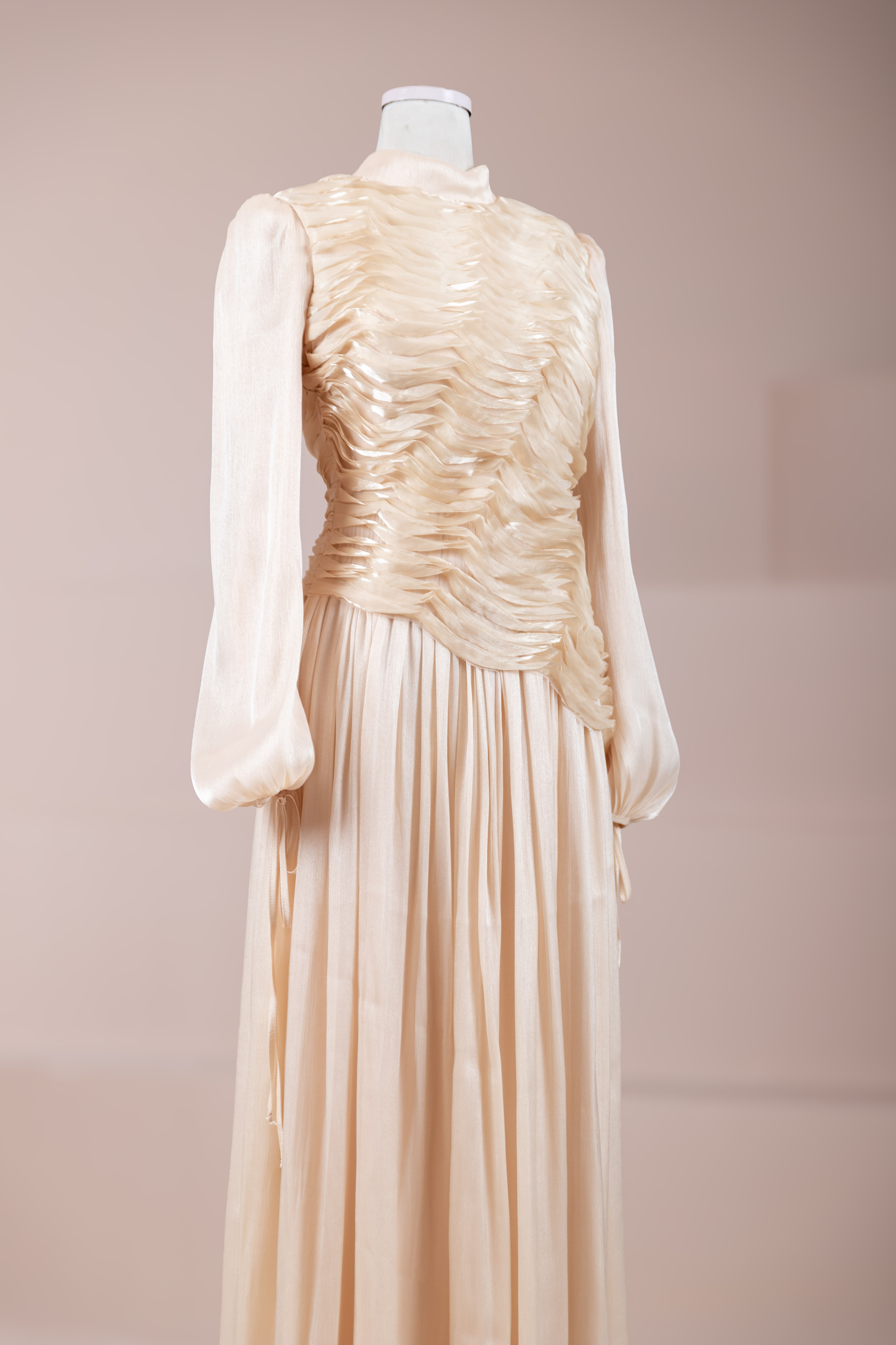 Dalia Tesettür Abiye - Ecru