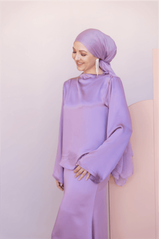 Candida Hijab Set - Lilac