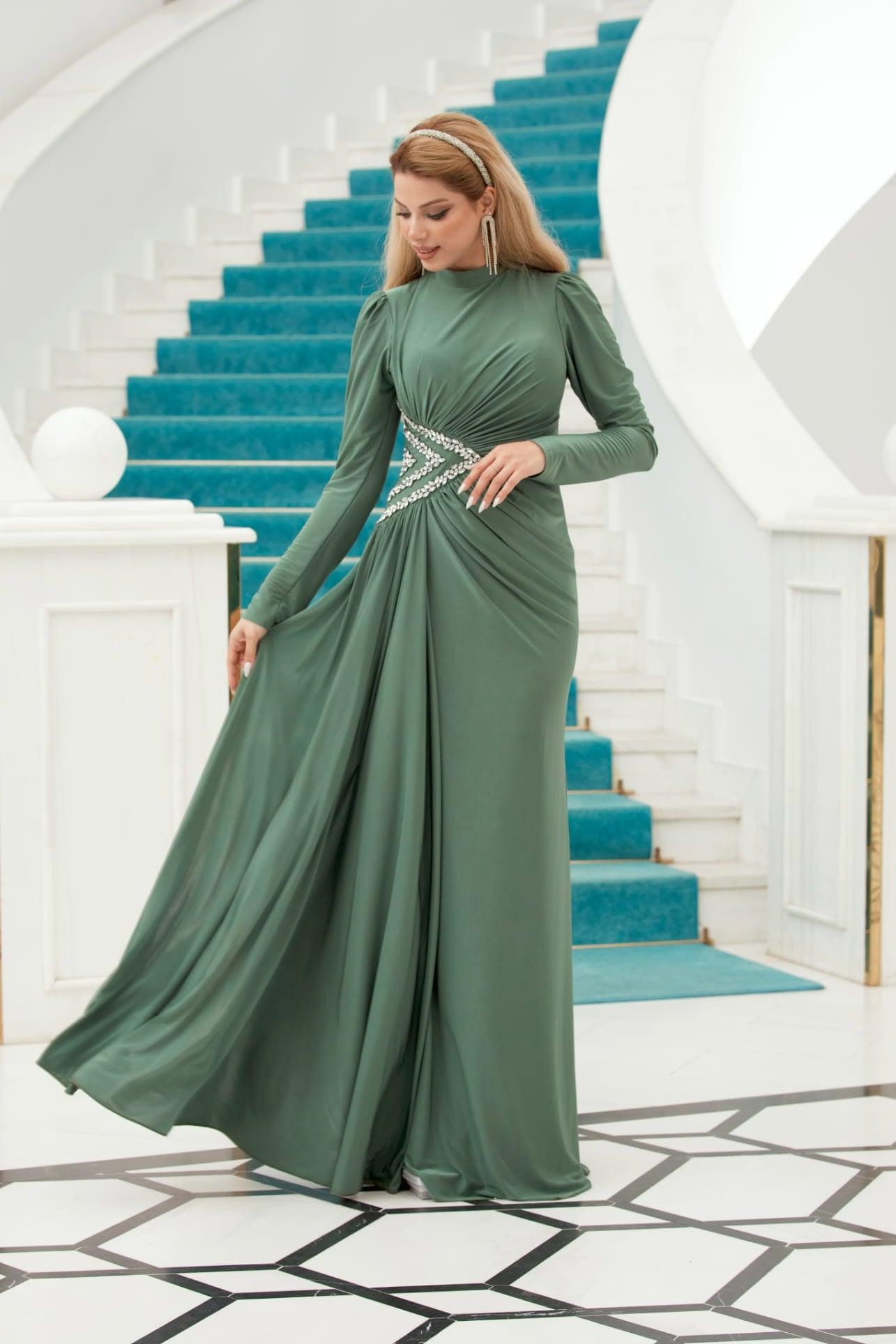 Roza Hijab Evening Dress