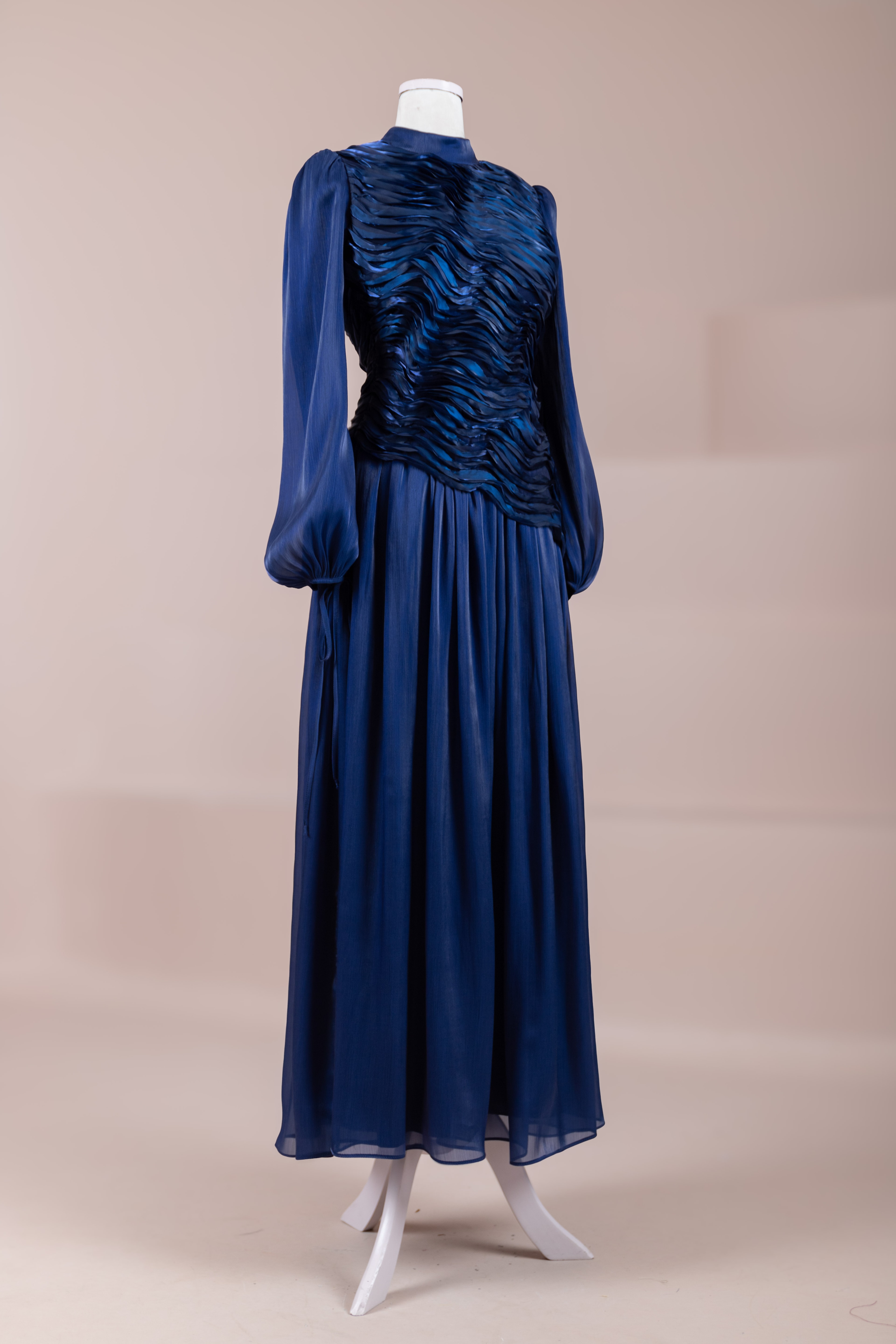 Dalia Tesettür Abiye - Navy Blue