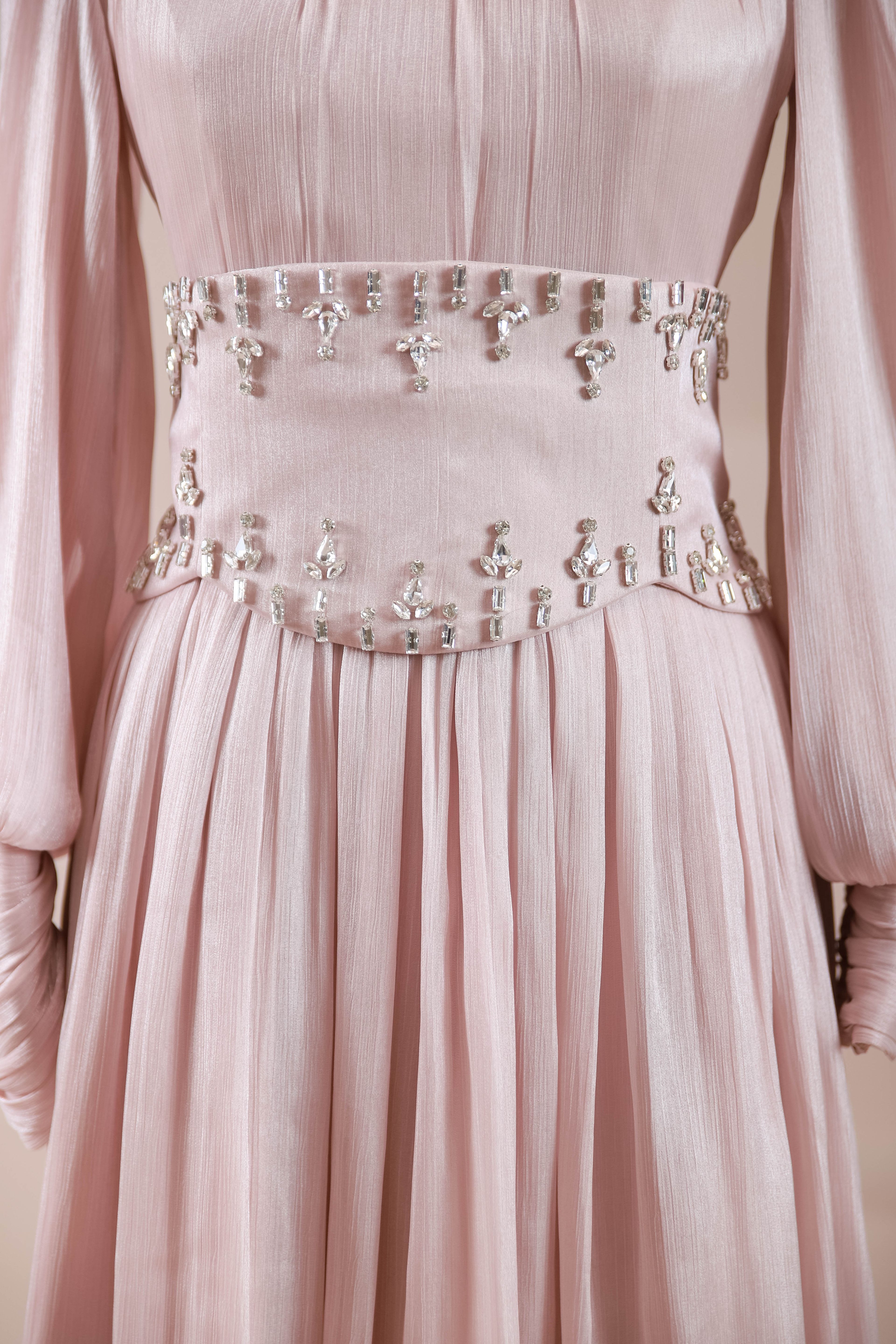 Belora Tesettür Abiye - Powder Pink