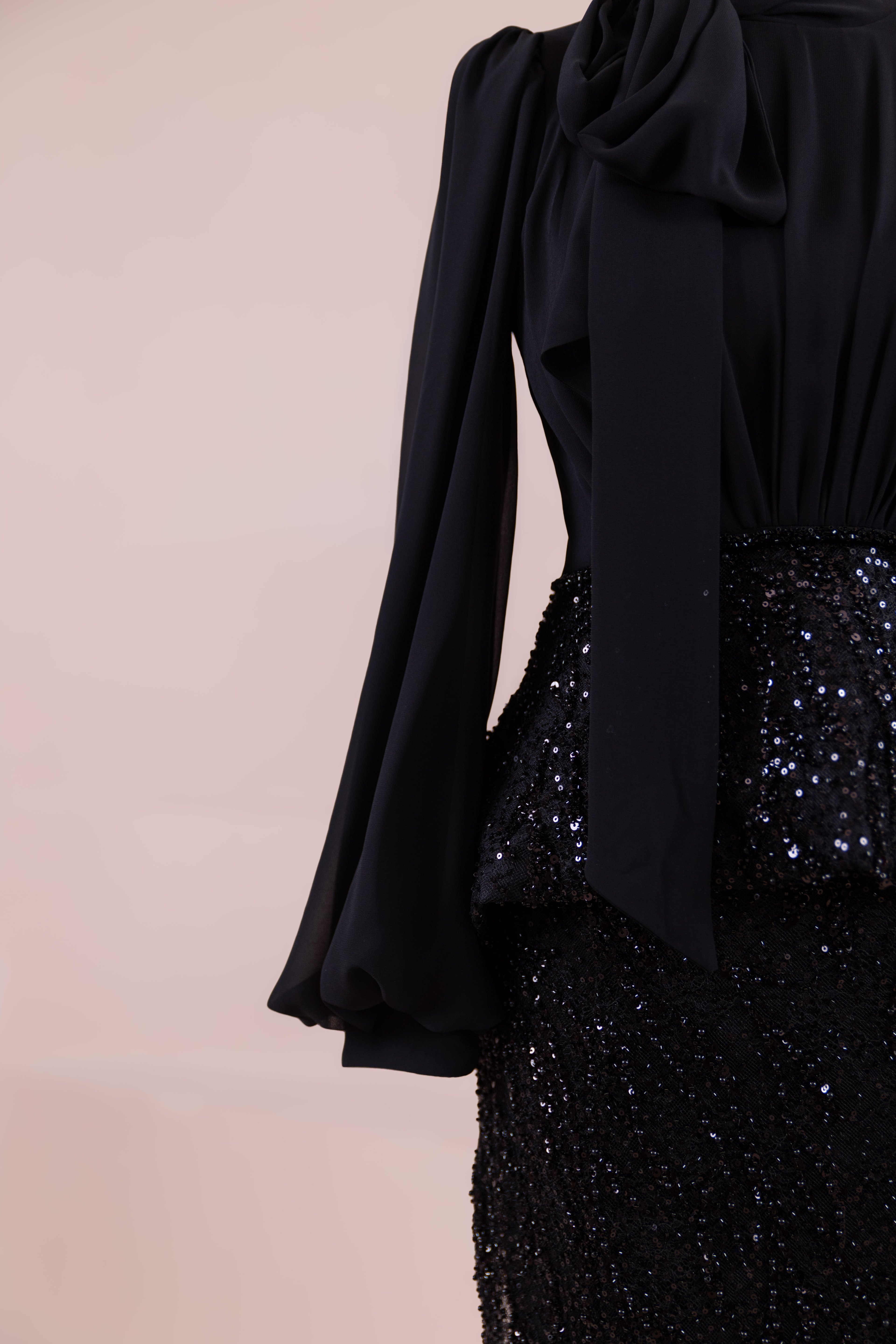 Nişa Tesettür Abiye - Black