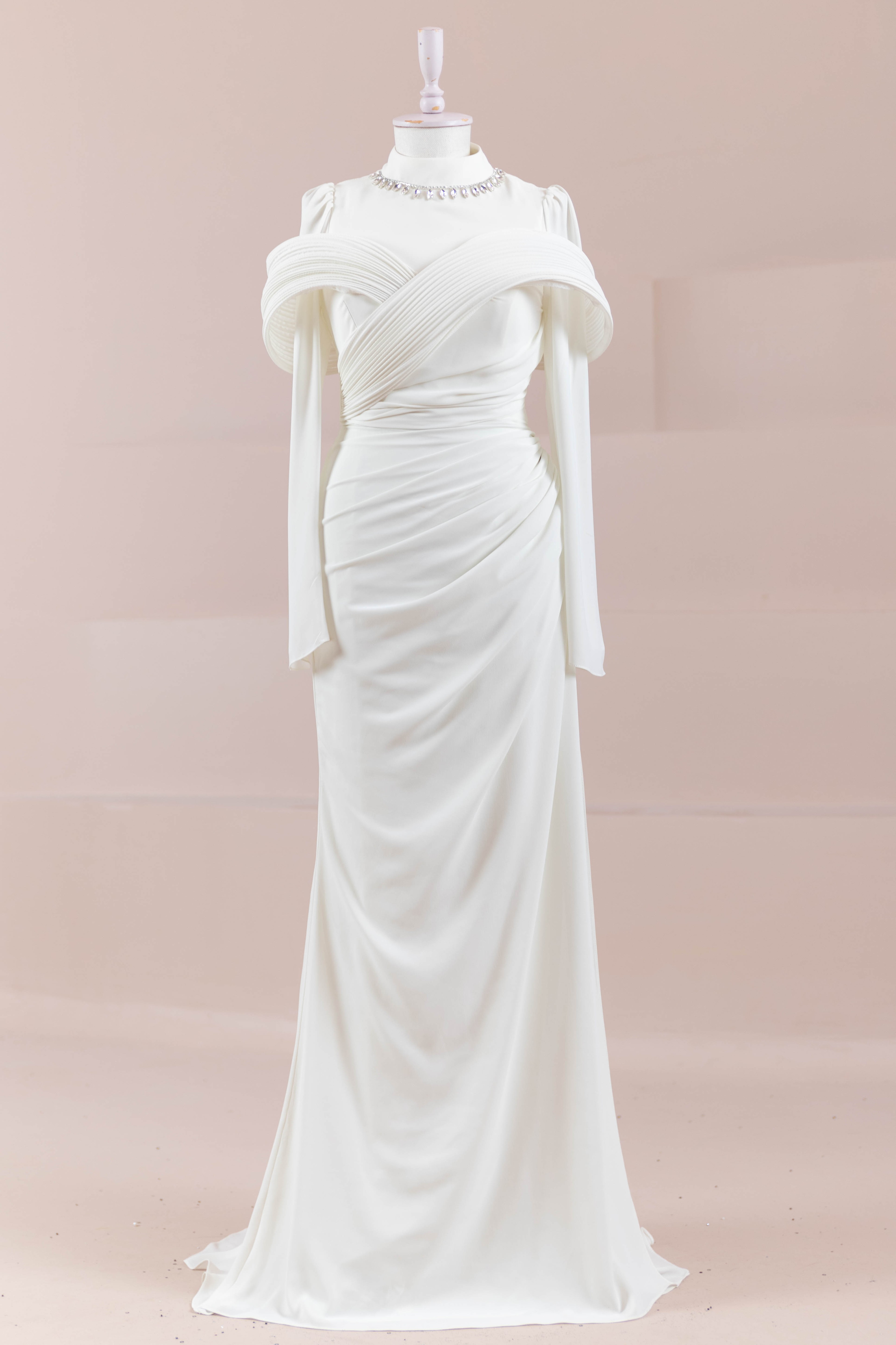 Charm Tesettür Abiye - White