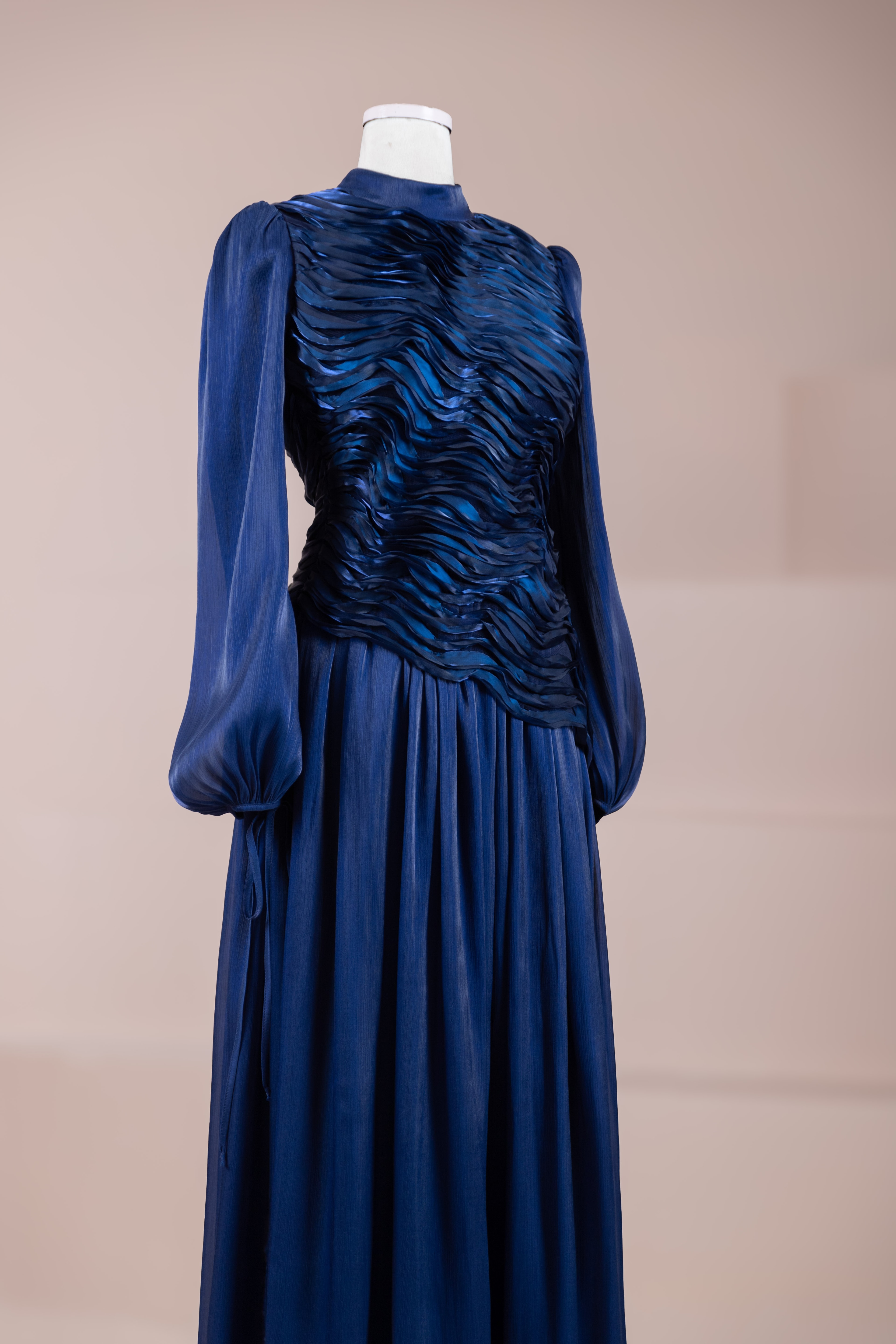 Dalia Tesettür Abiye - Navy Blue