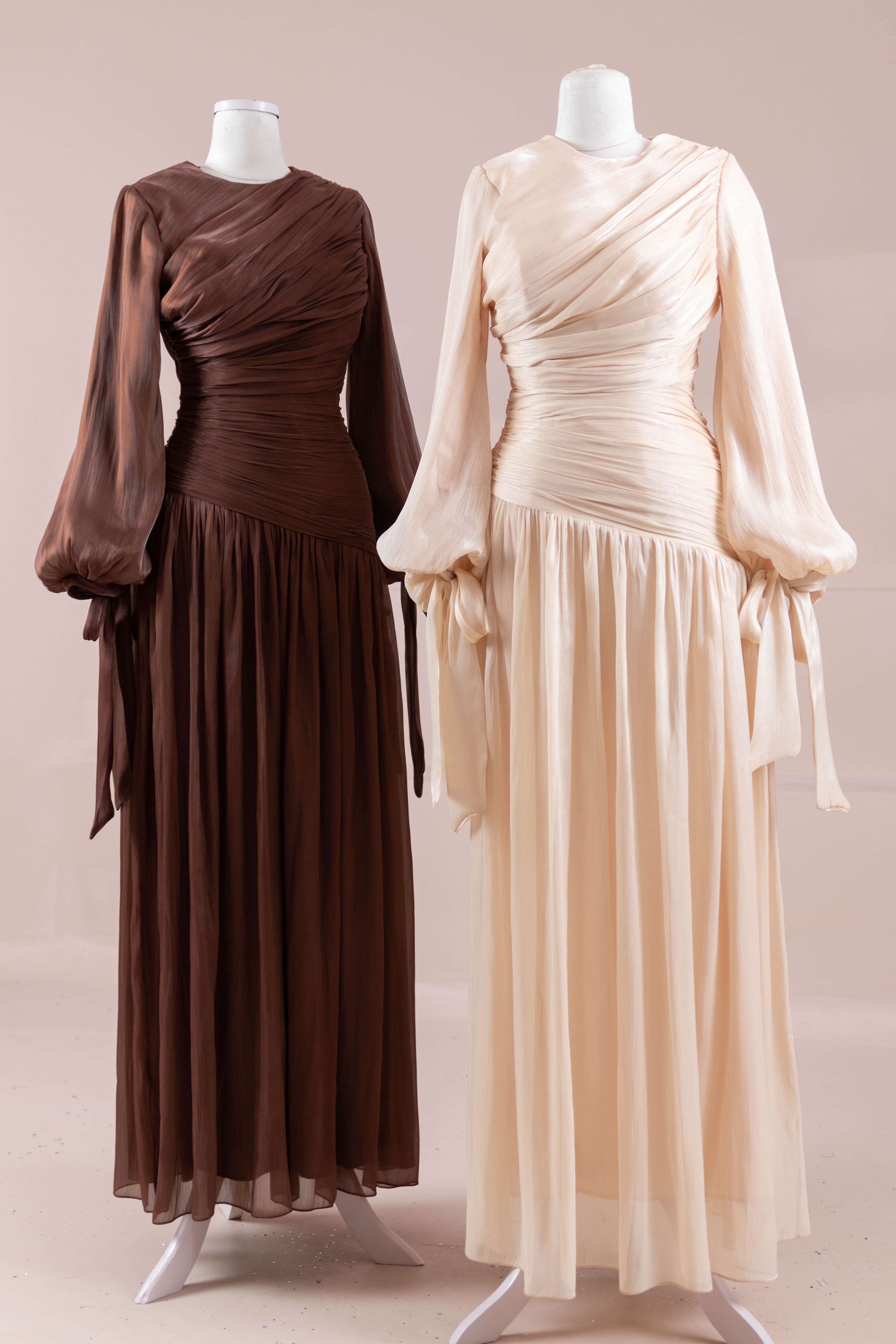 Lova Tesettür Abiye - berry brown
