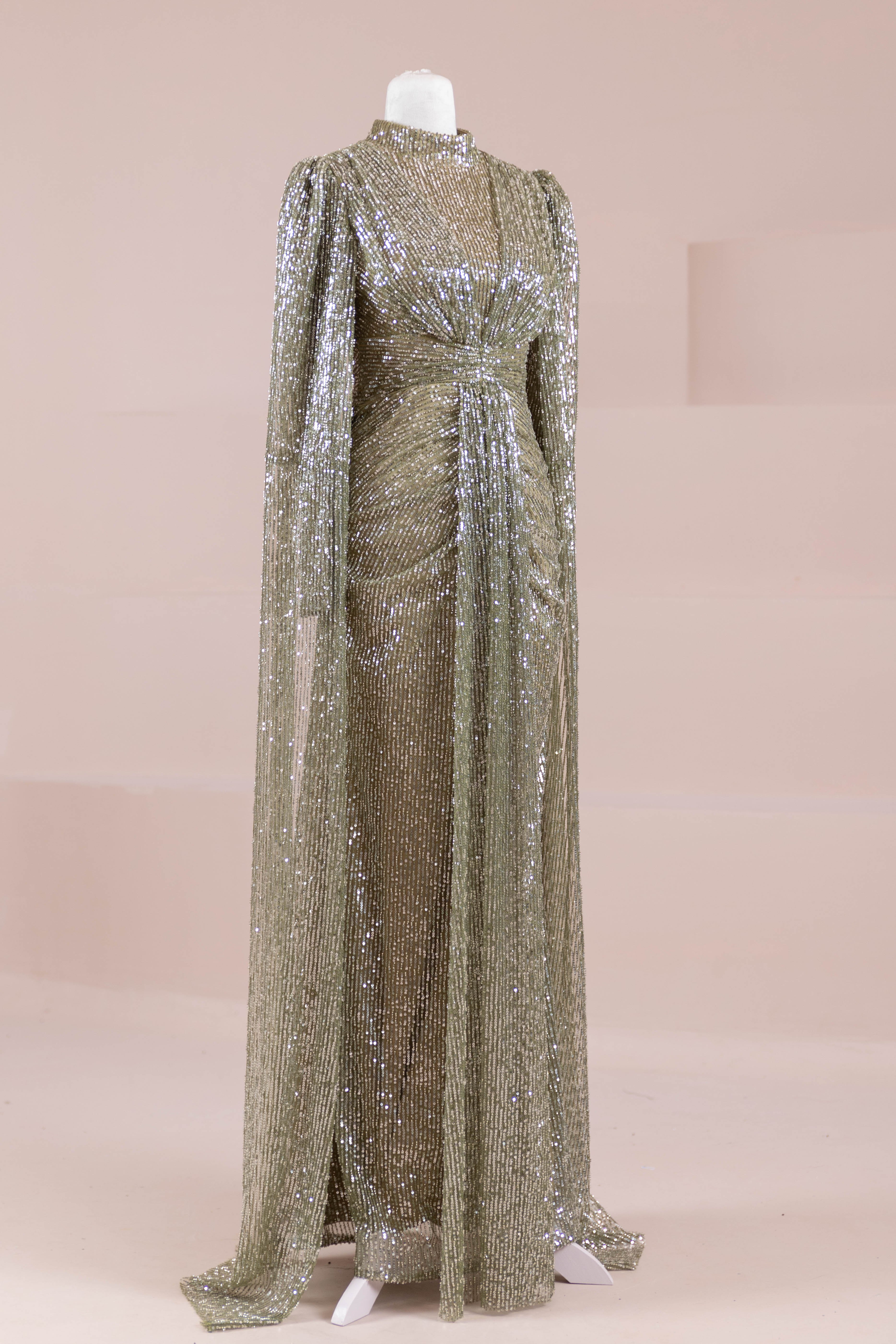 Solea Tesettür Abiye - Khaki