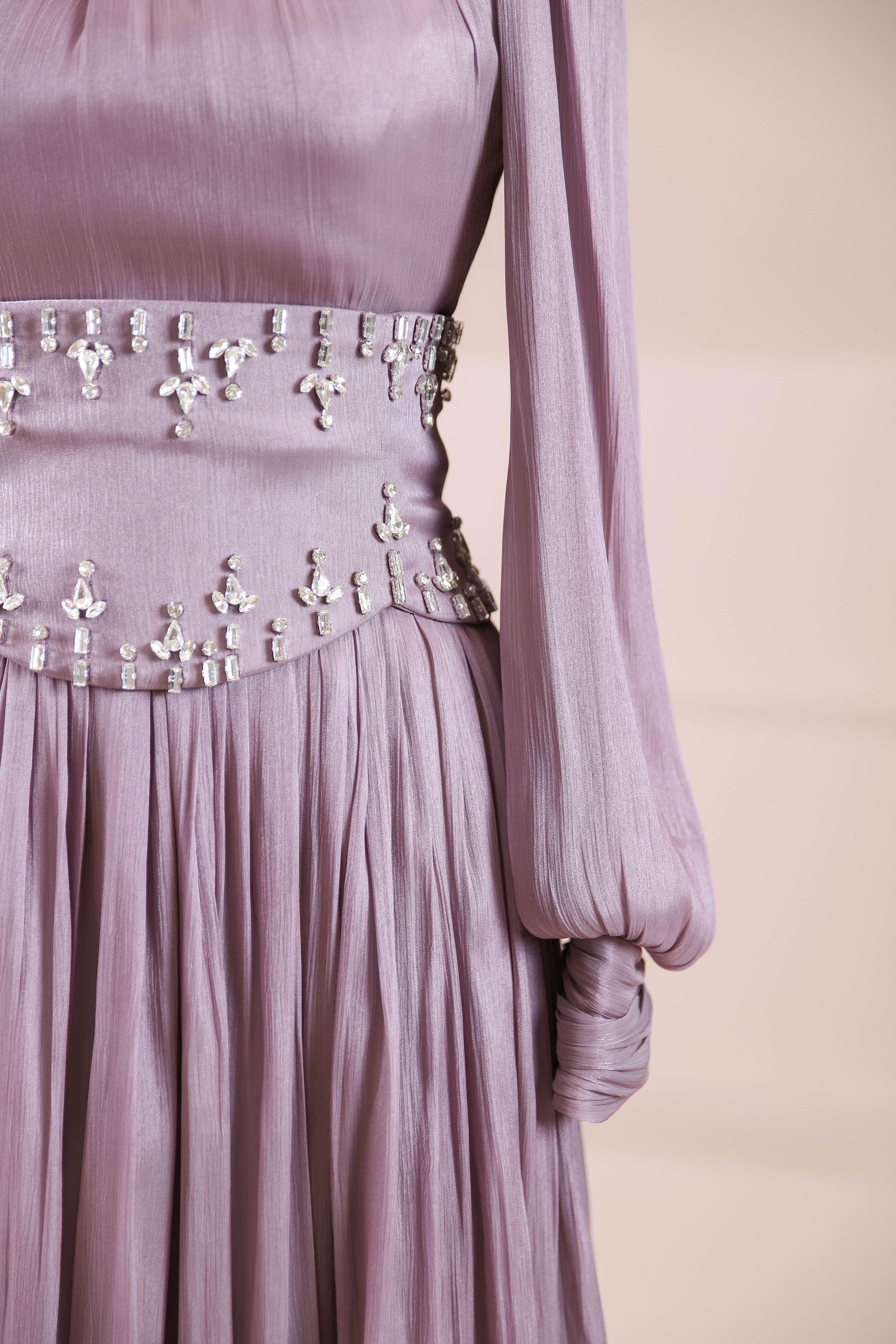 Belora Tesettür Abiye - Purple