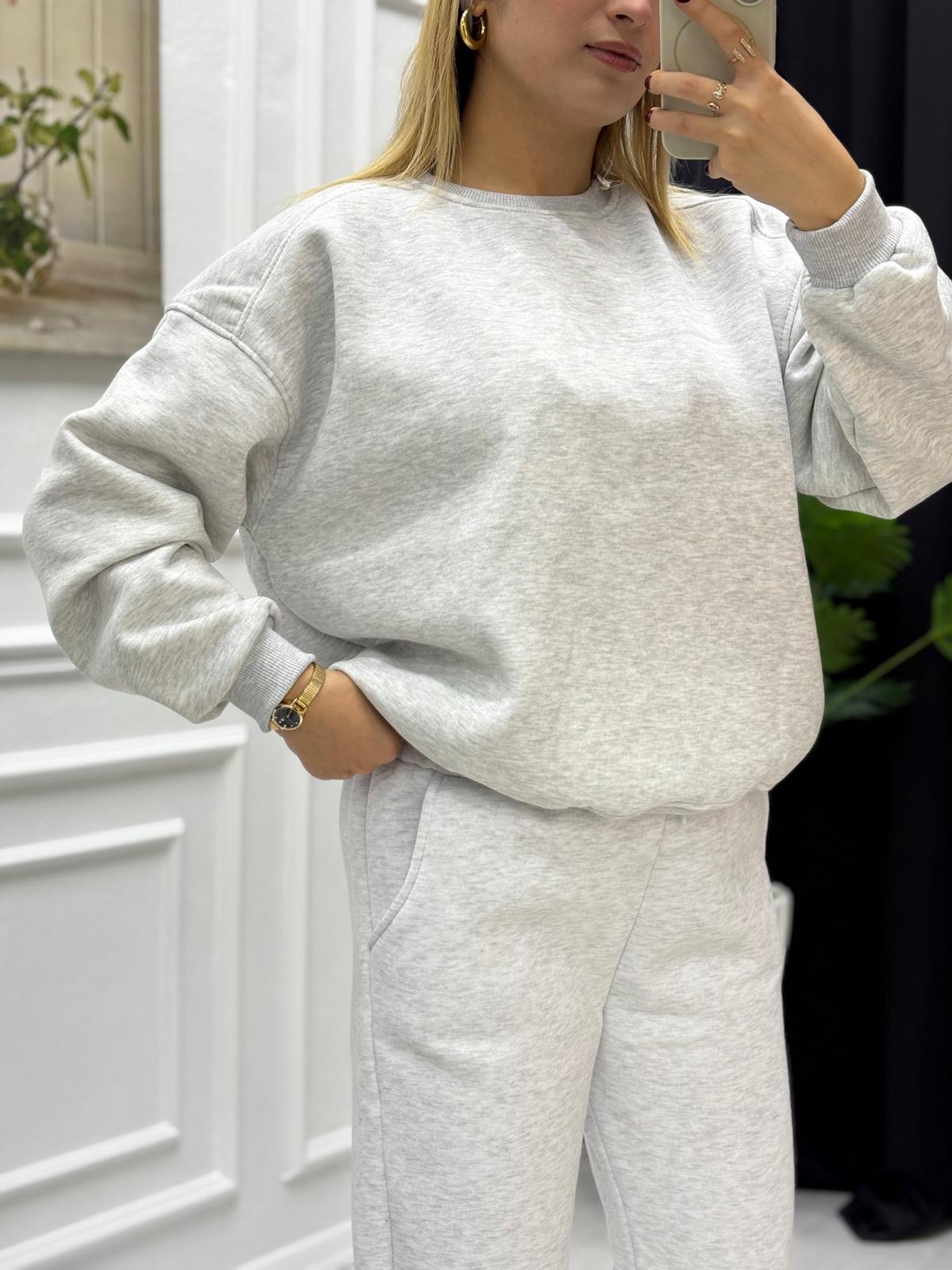 Bisiklet Yaka Sweatshirt