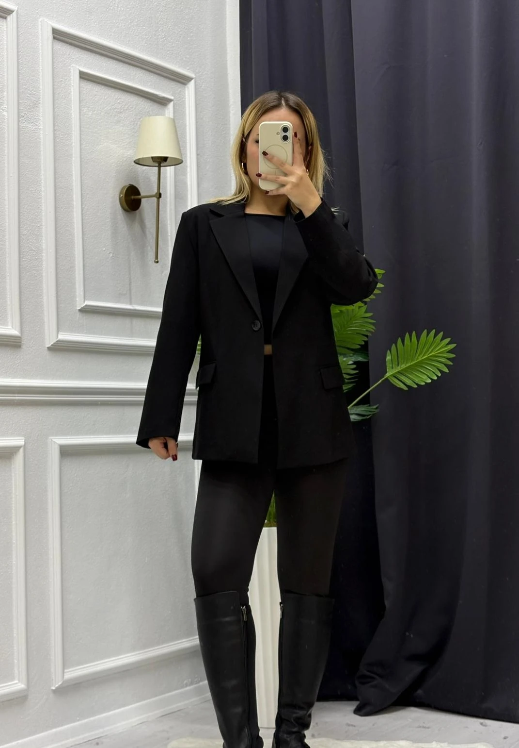 Tek Düğmeli Blazer Ceket 