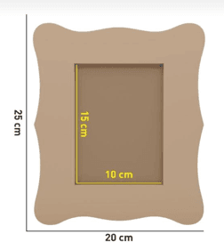 Boyanabilir Ahşap Çerçeve Dikdörtgen