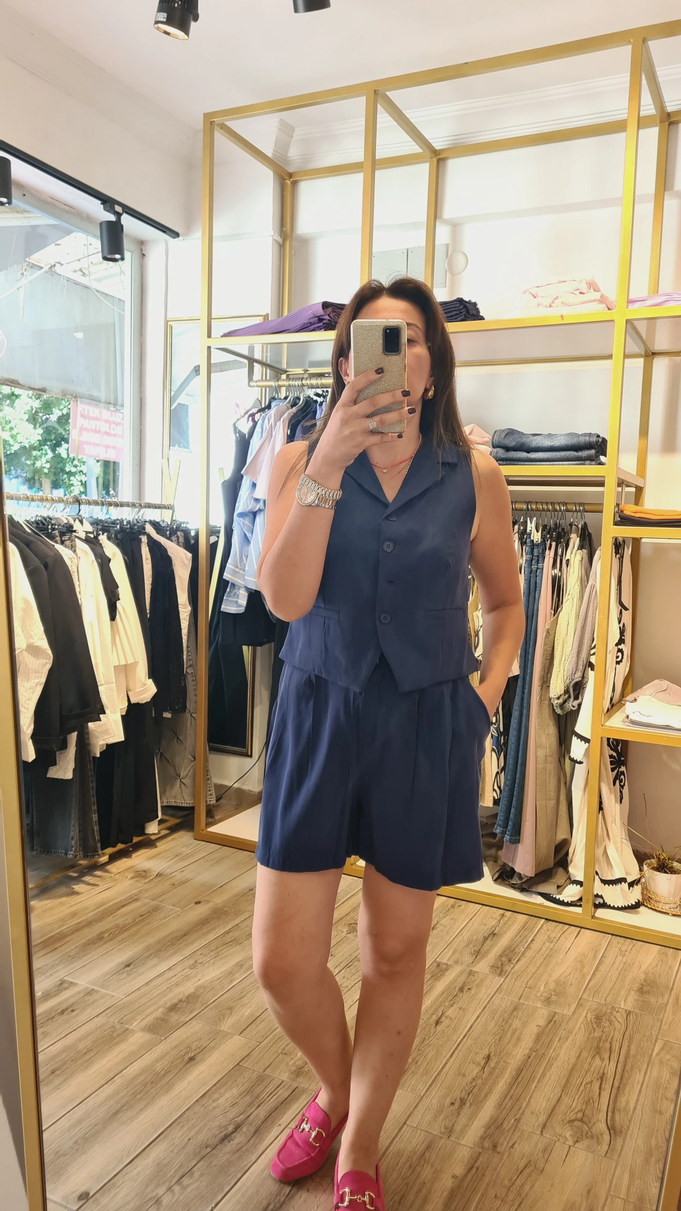 yelek takım lacivert 