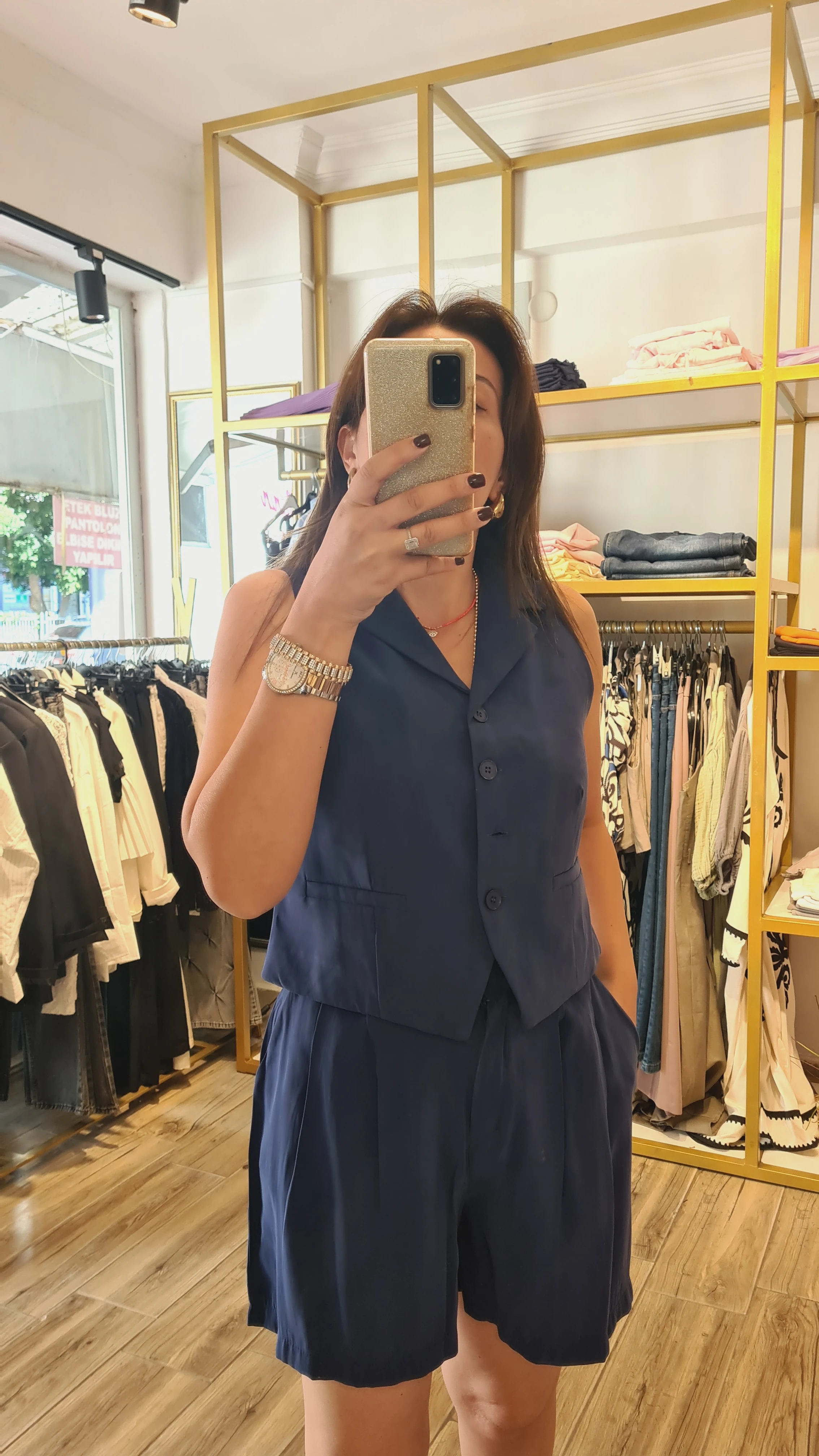 yelek takım lacivert 