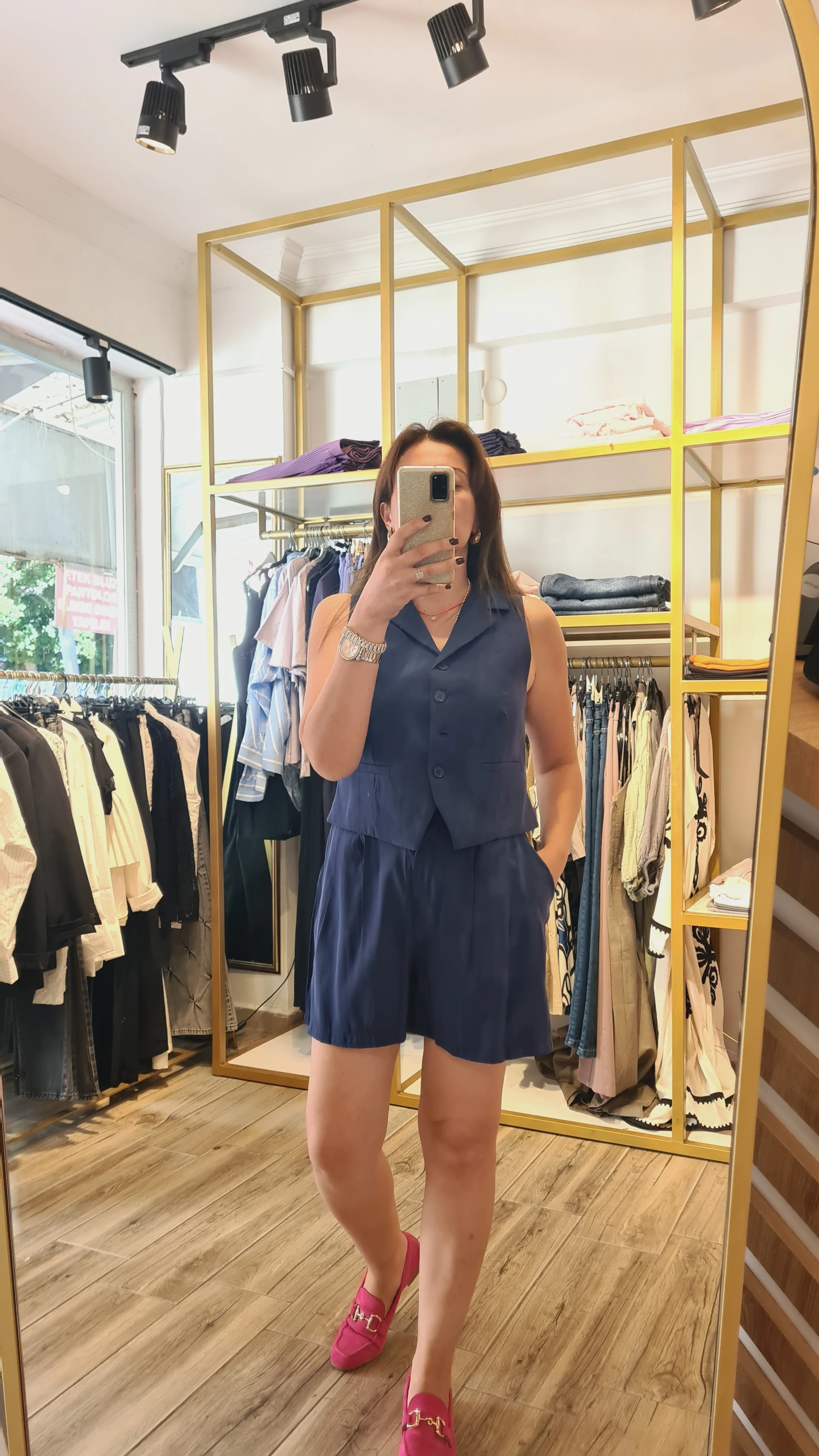 yelek takım lacivert 