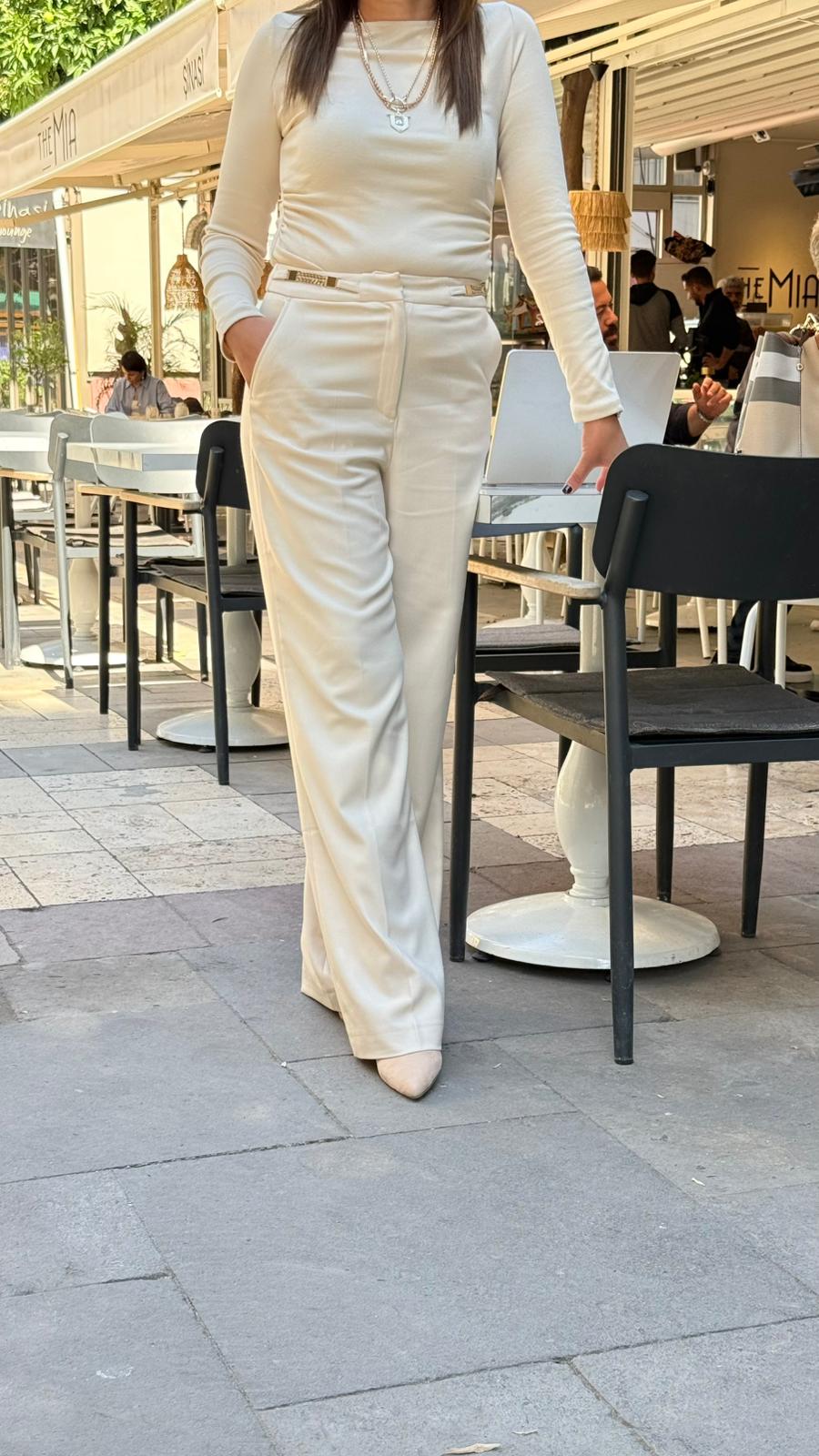 orjınal marka krem pantolon 