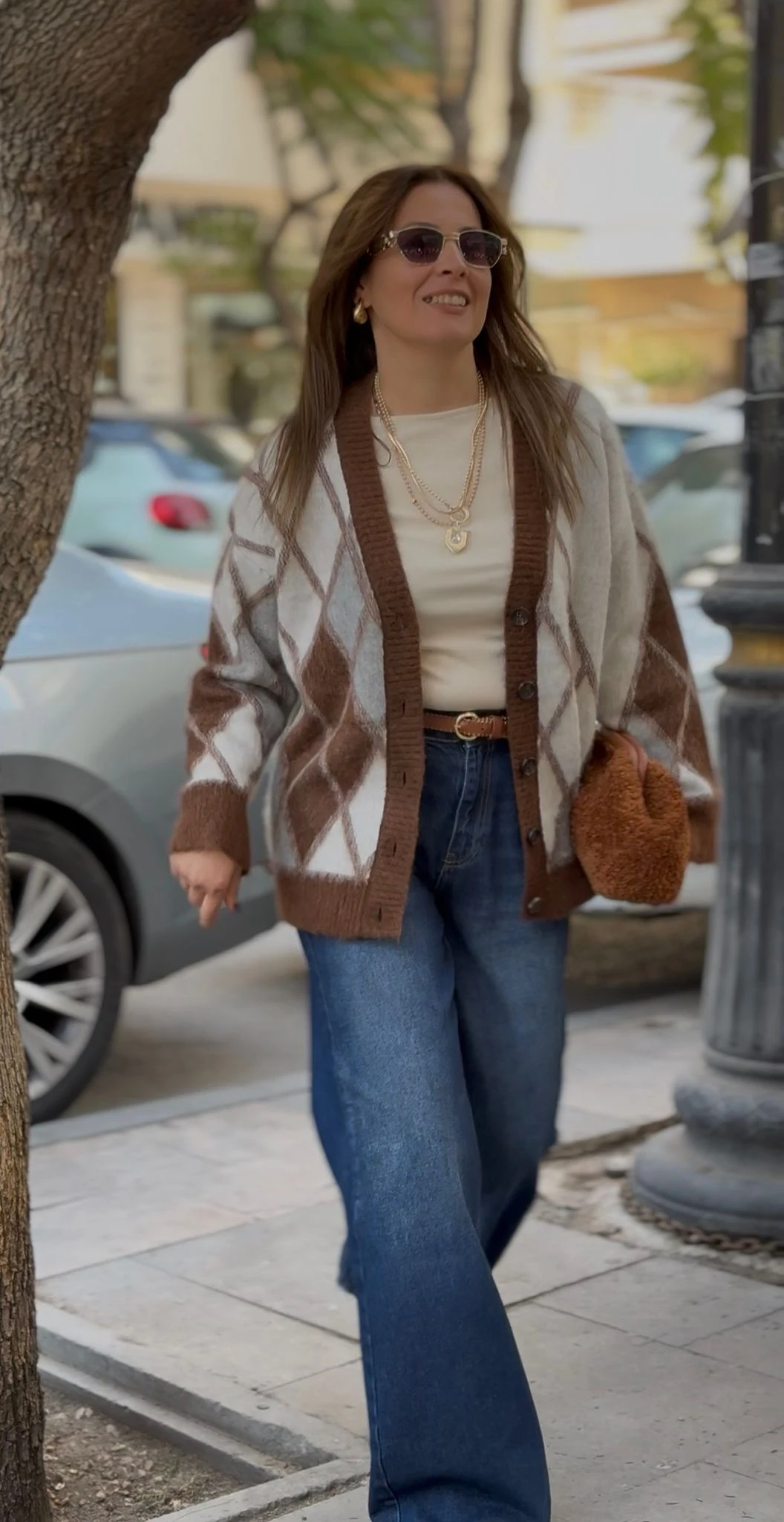 baklava desenli hırka 