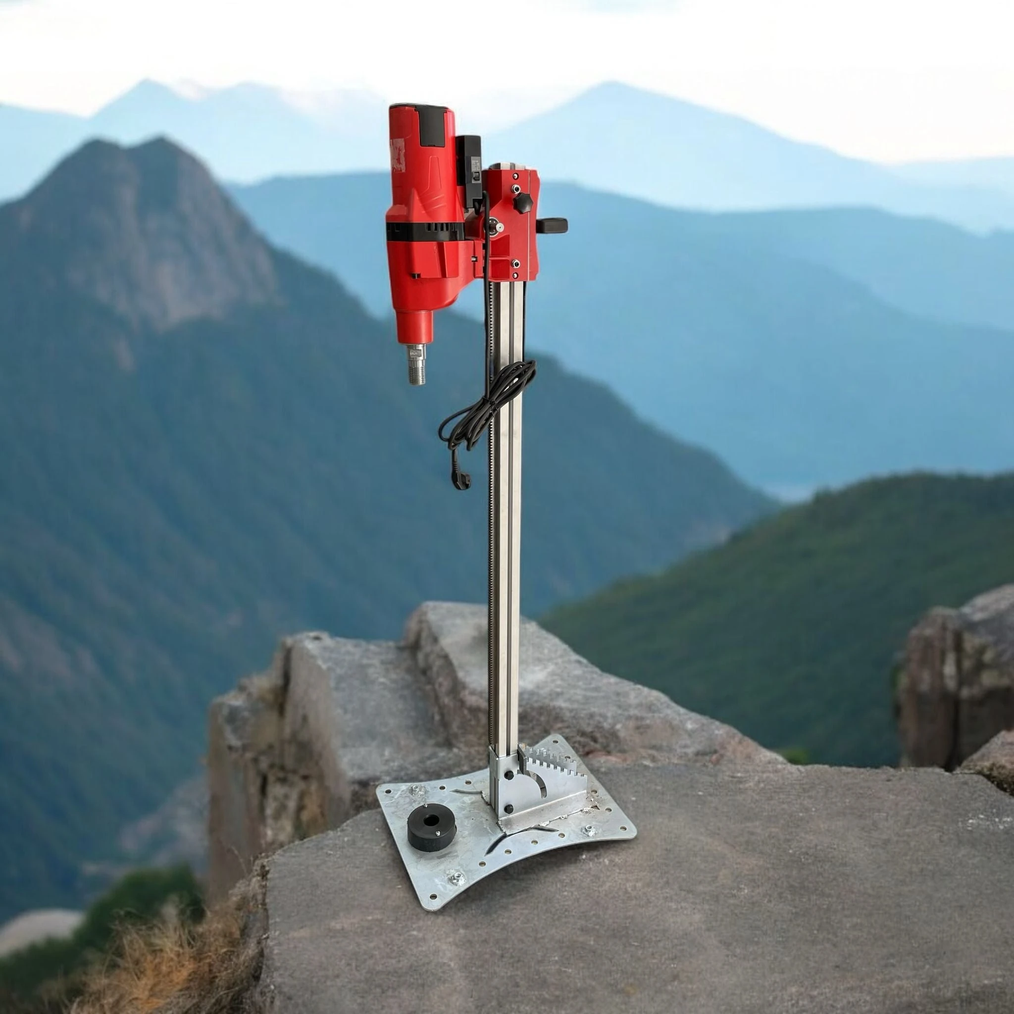 ELEKTRİKLİ EL SONDAJ MAKİNESİ AÇILI SEHPALI 5 MT SET SONDAJSAN