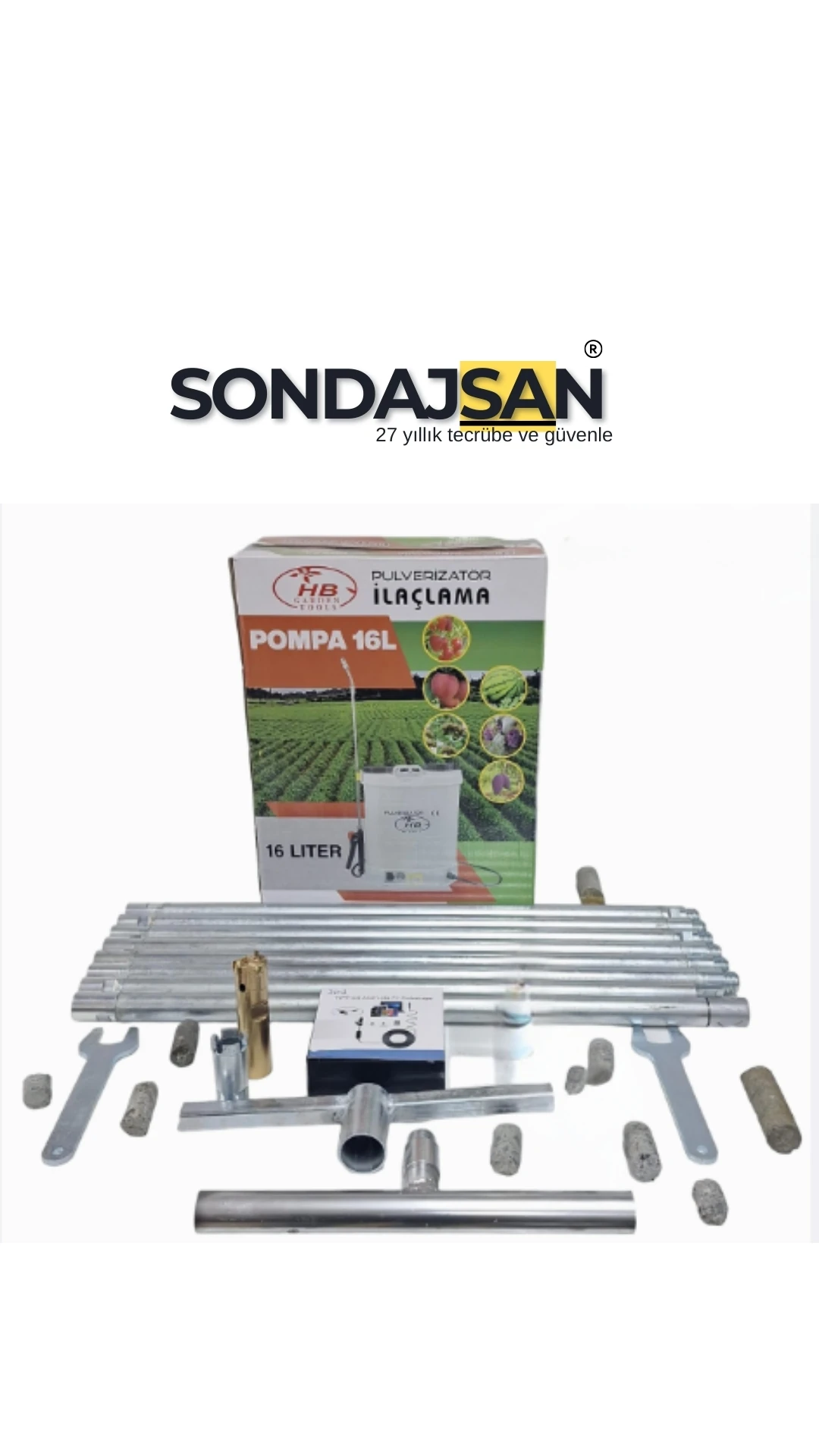 ELEKTRİKLİ EL SONDAJ MAKİNESİ AÇILI SEHPALI 5 MT SET SONDAJSAN