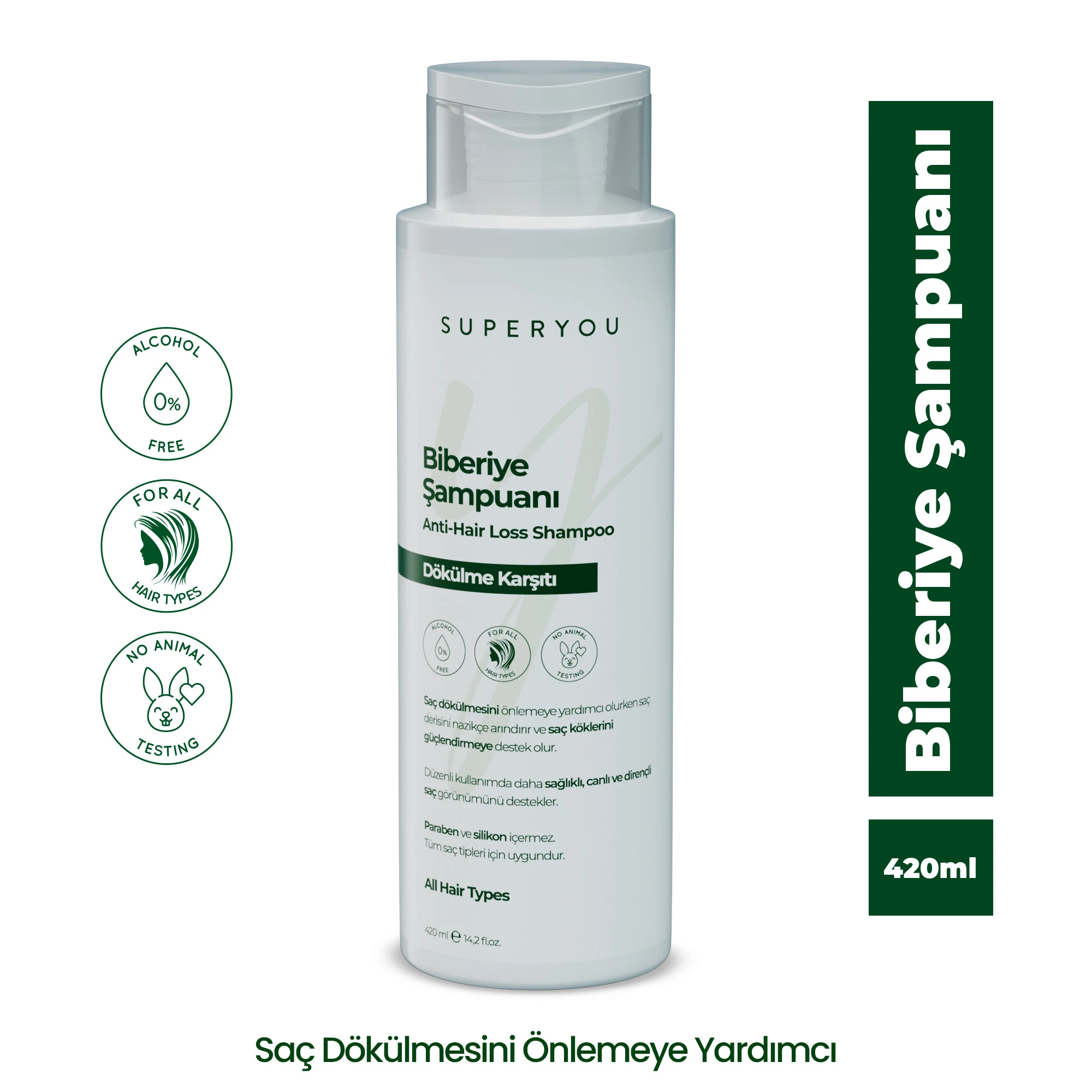 Biberiye Suyu Güçlendirici ve Dökülme Önleyici Saç Toniği 150ML