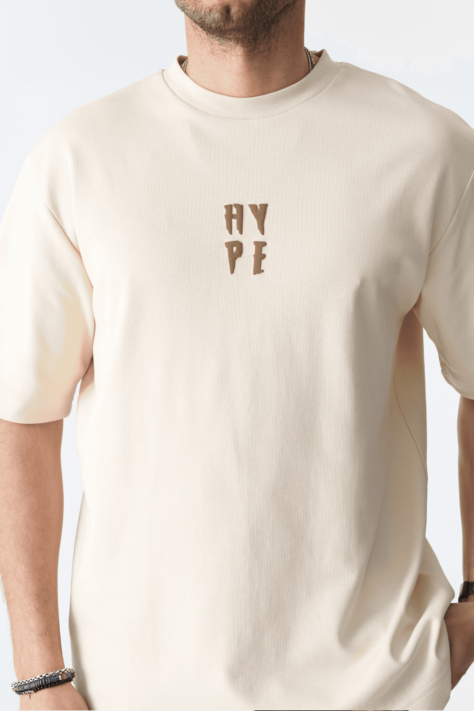 Hype Oversize Unisex Tişört | ADANESS