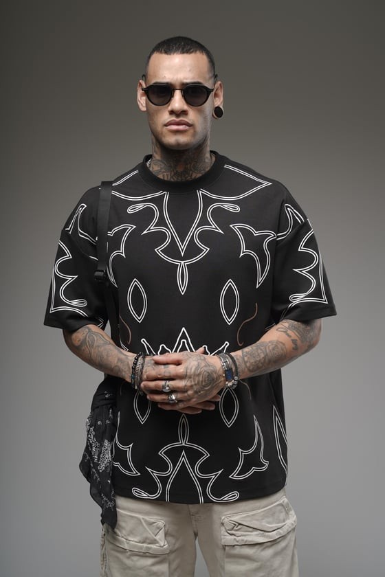 WarmVibes Oversize Unisex Tişört | ADANESS - Siyah