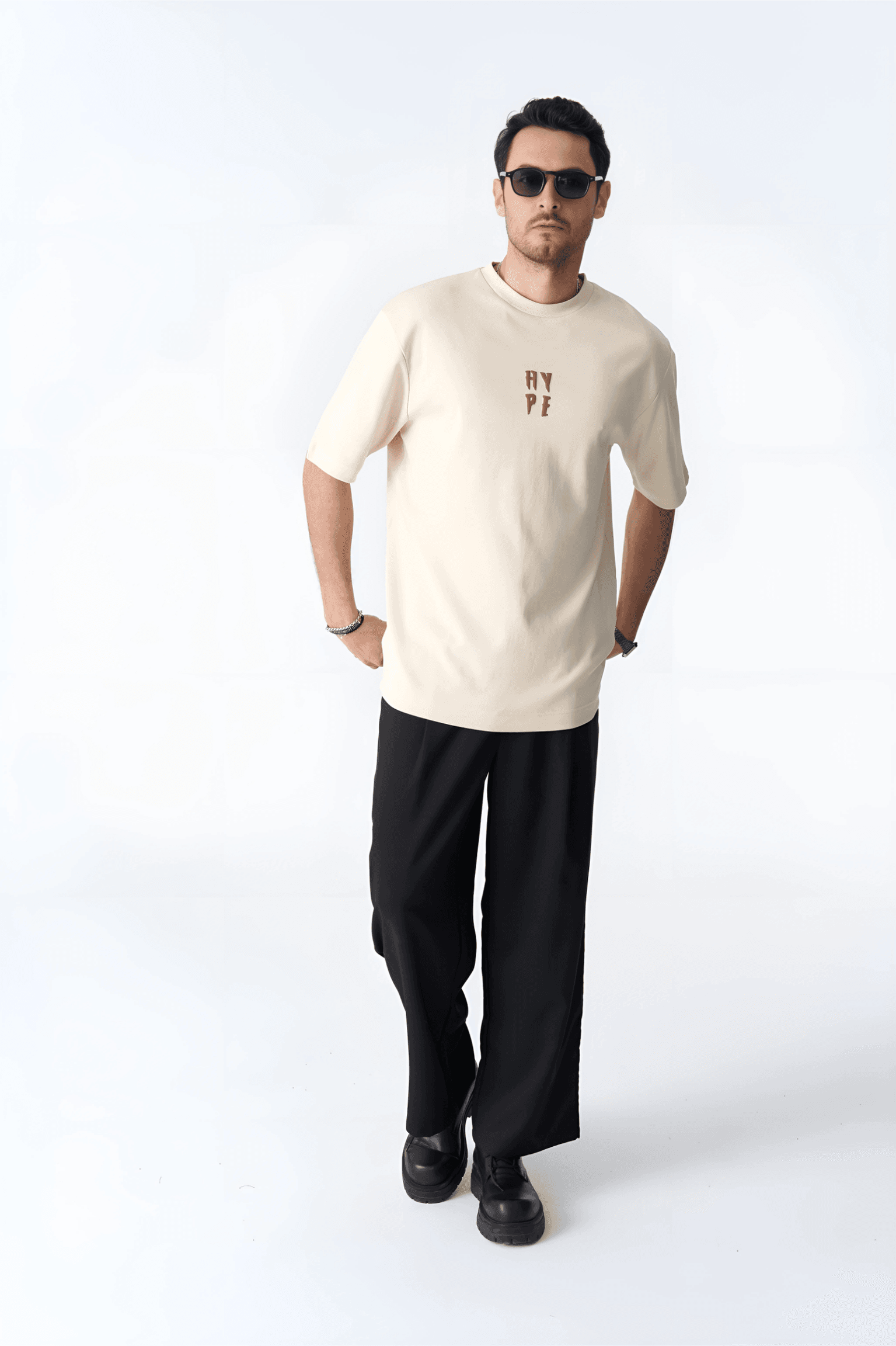 Hype Oversize Unisex Tişört | ADANESS