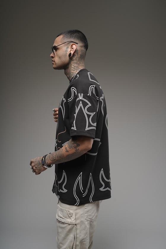 WarmVibes Oversize Unisex Tişört | ADANESS - Siyah