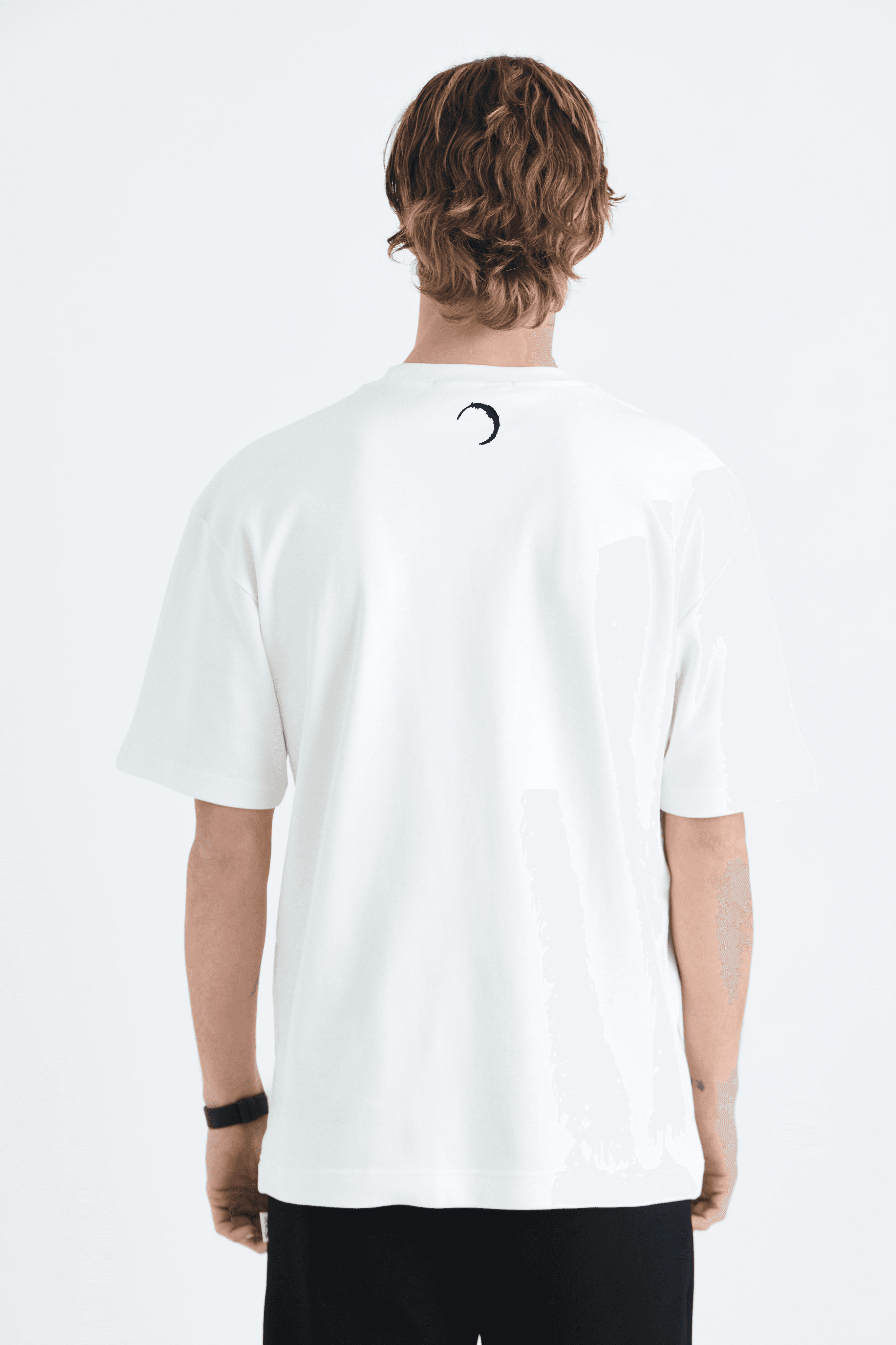 ADANESS Basic Oversize Unisex Tişört - Beyaz