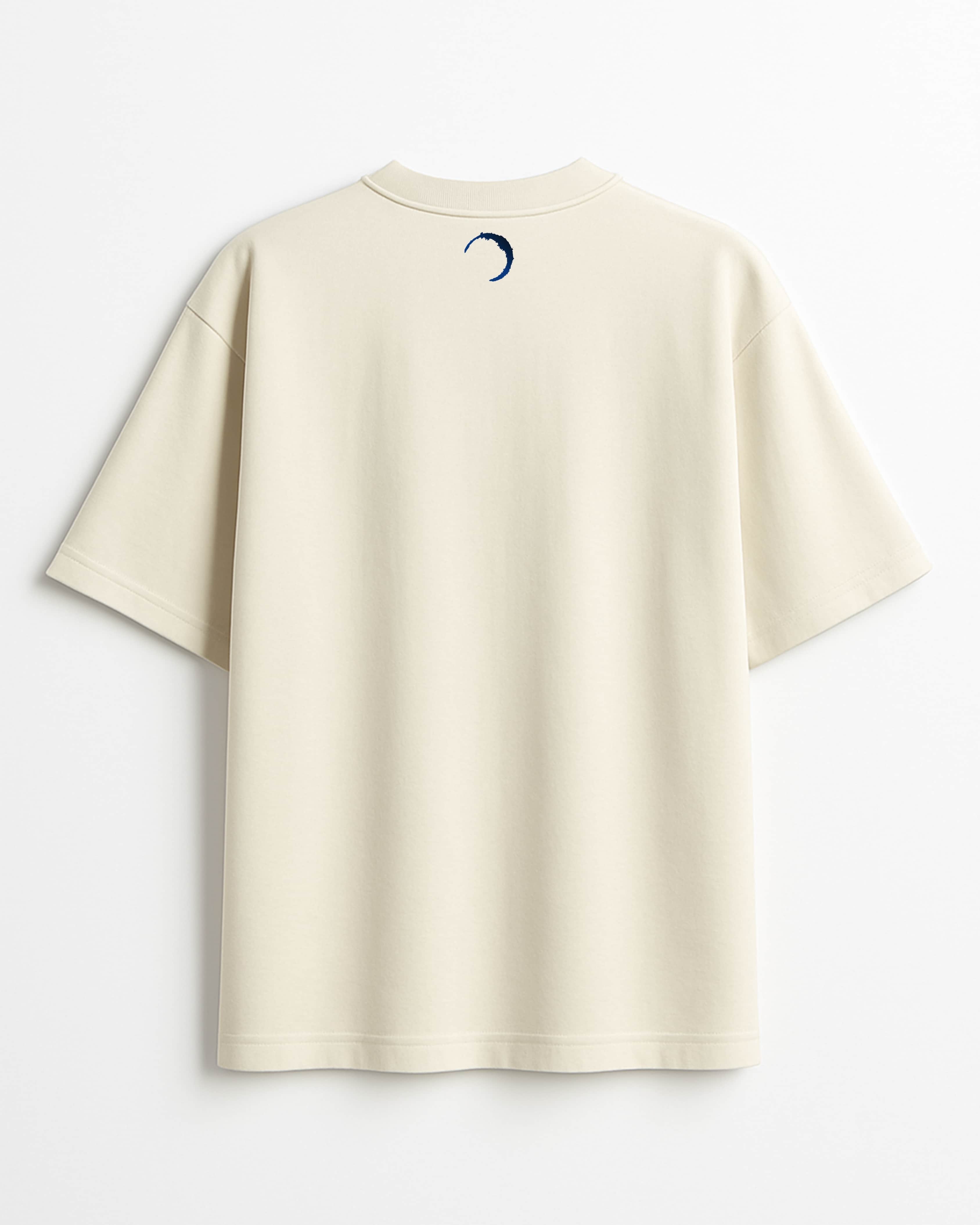 ADANESS Basic Oversize Unisex Tişört - Krem